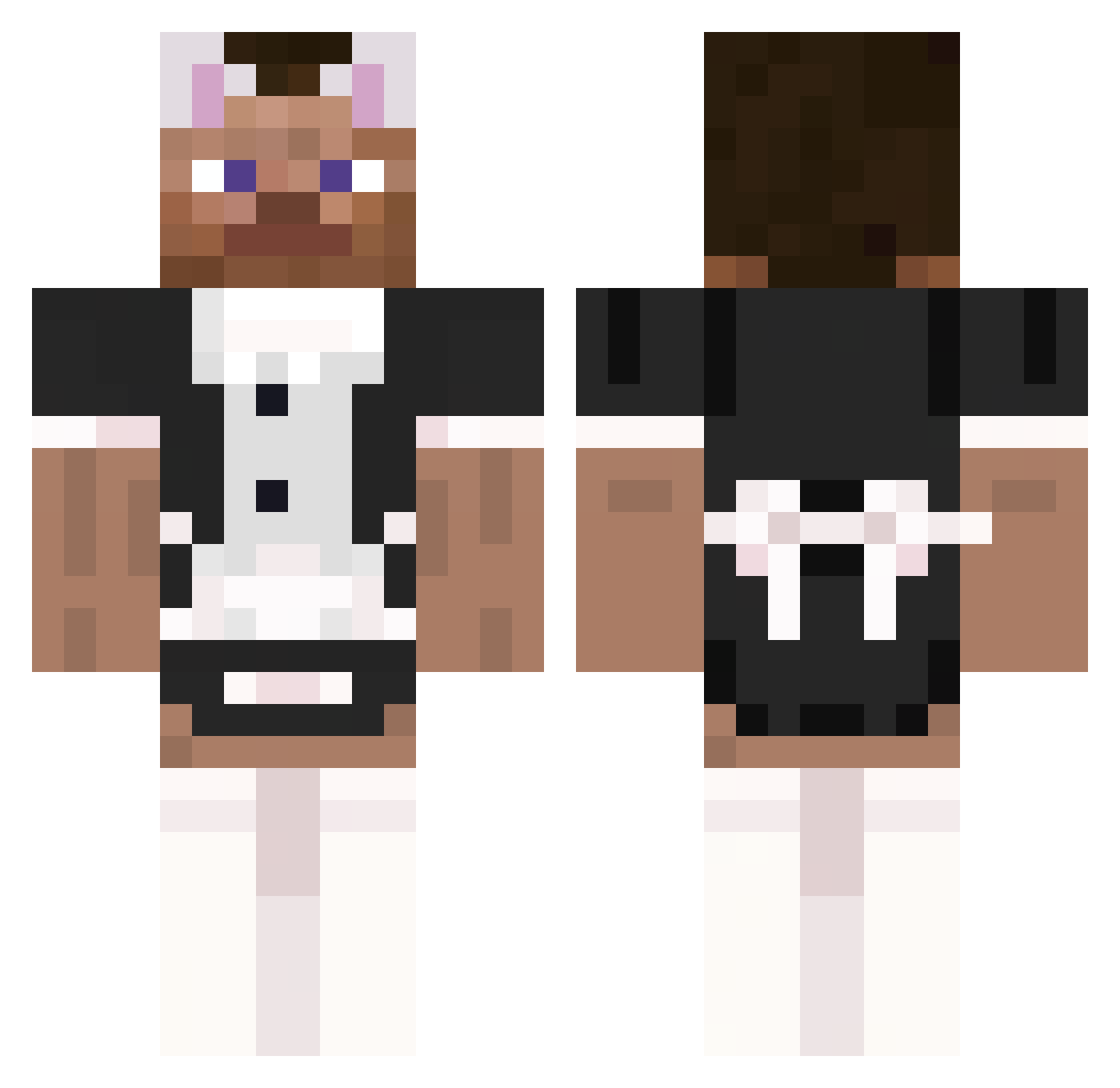 Mr_banana2137 Minecraft skin, front and back view