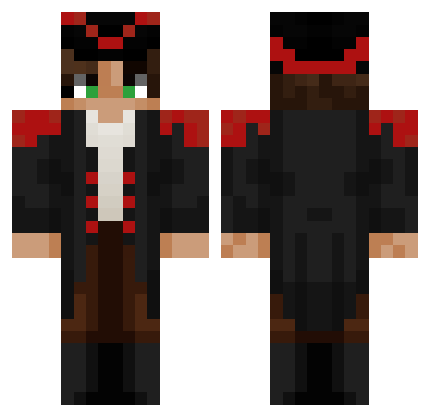 goop_101 Minecraft skin, front and back view