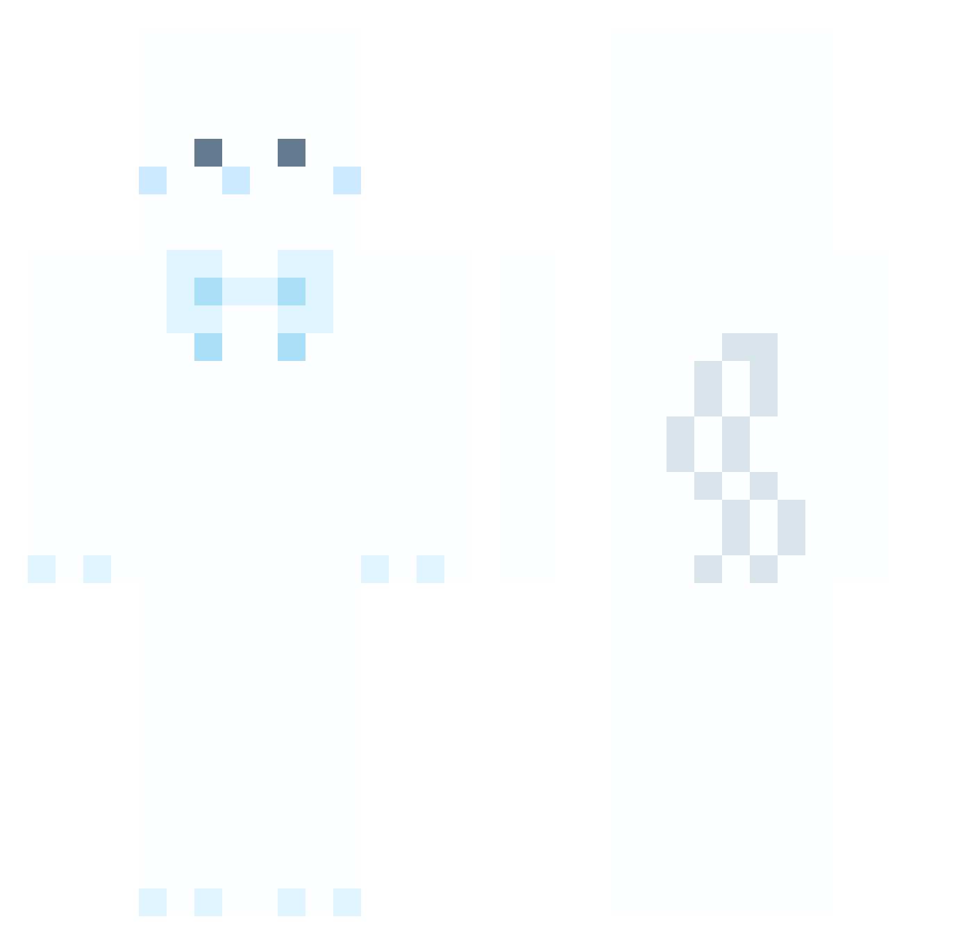 rlohong Minecraft skin, front and back view