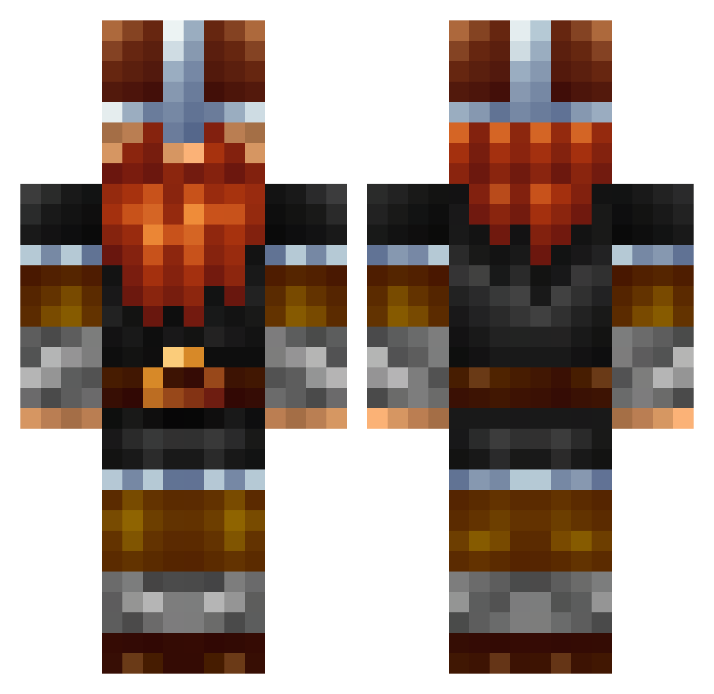 thatangryviking Minecraft skin, front and back view