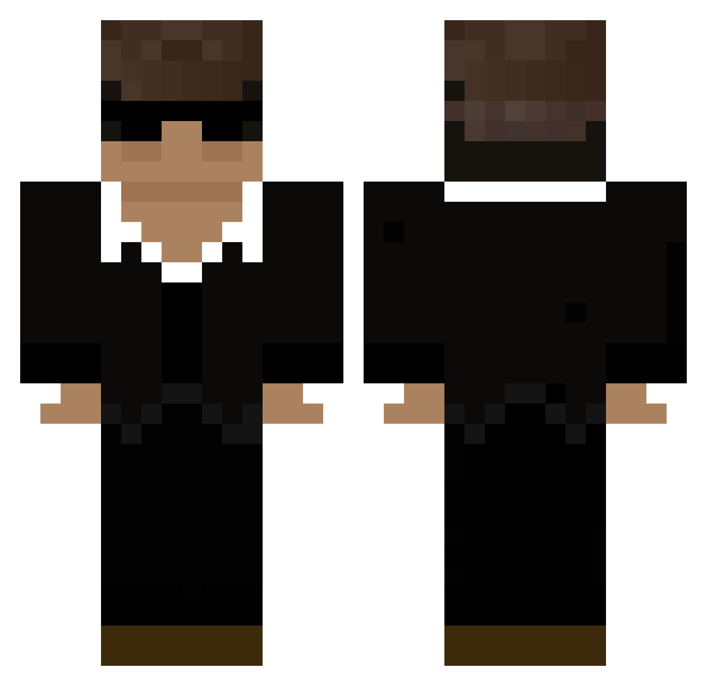 Zeuldalizard Minecraft skin, front and back view