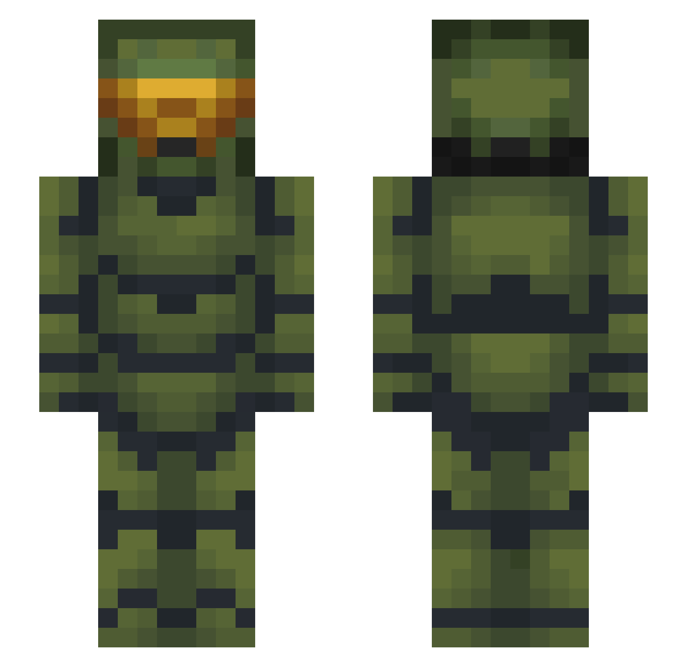 Only824 Minecraft skin, front and back view