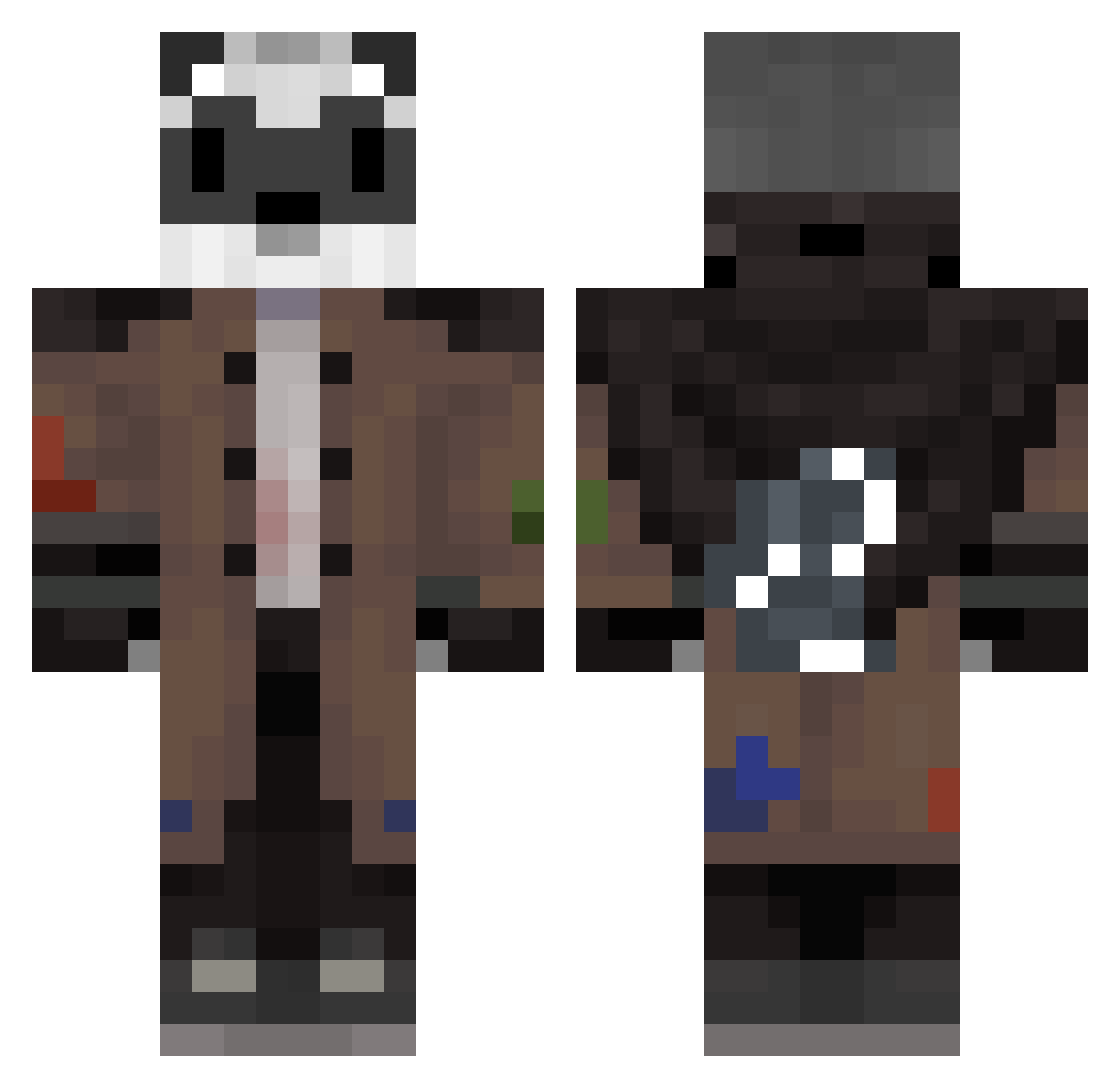 Lord_Franke Minecraft skin, front and back view