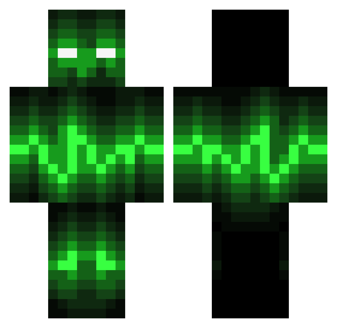 LadyShandril Minecraft skin, front and back view
