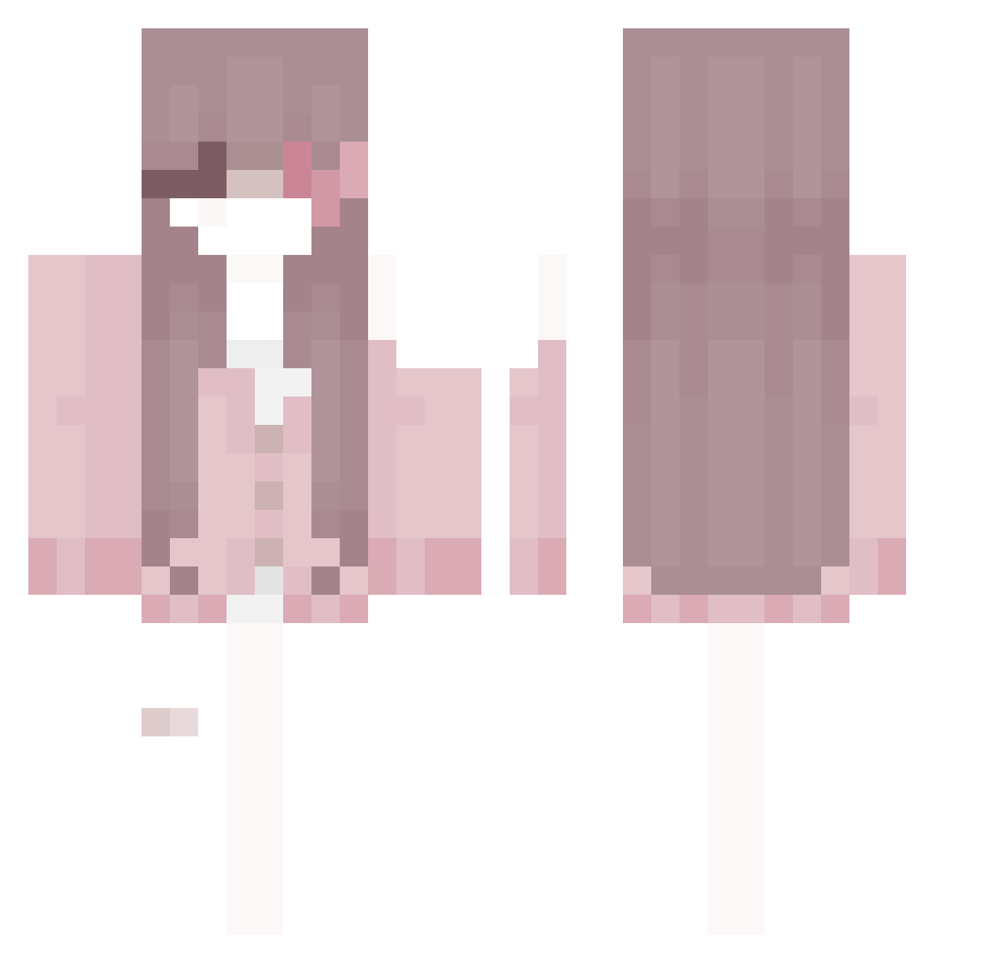 Itz_Sharpy Minecraft skin, front and back view