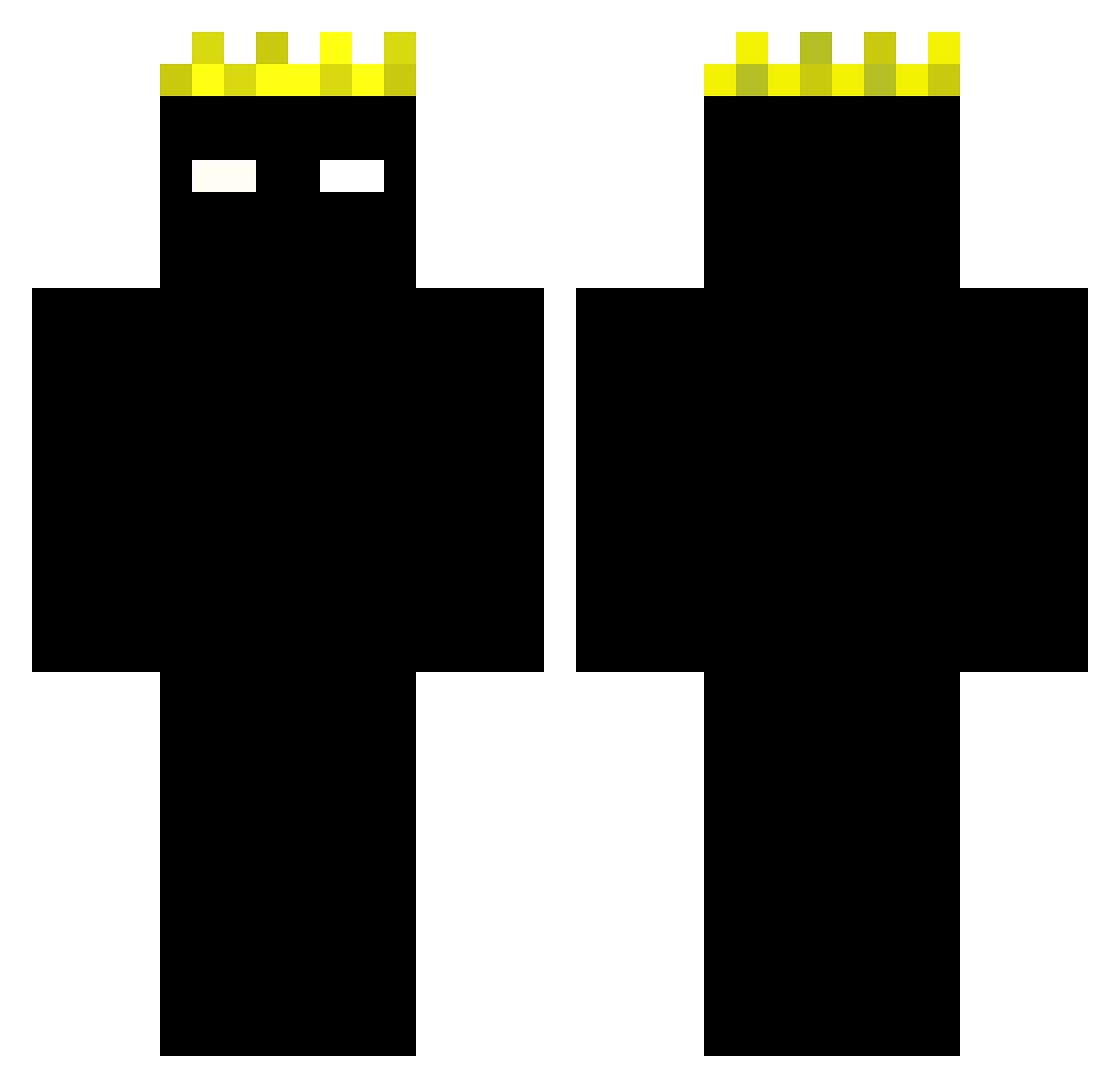 XxChxvaexe Minecraft skin, front and back view