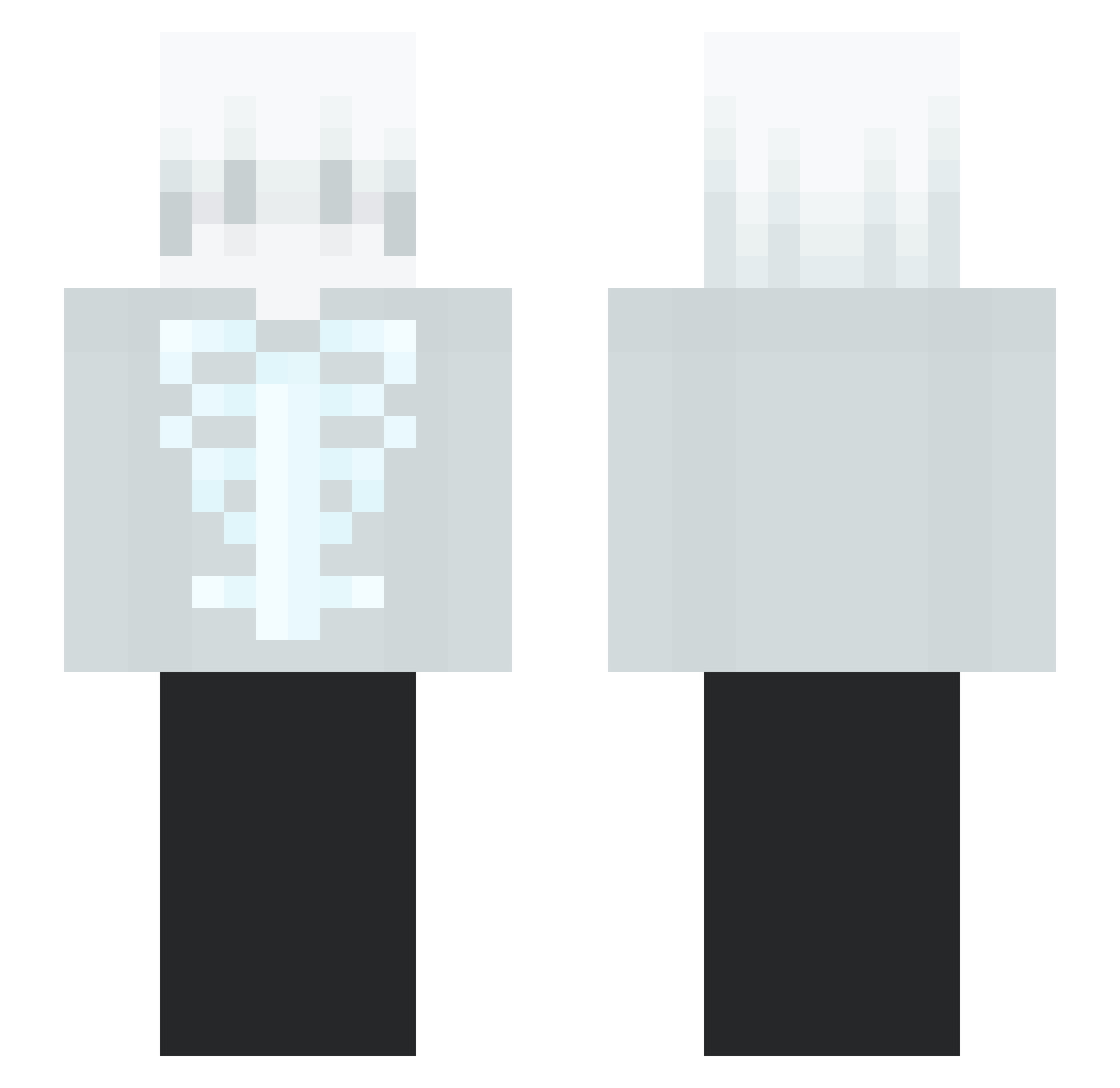 BabyIly Minecraft skin, front and back view