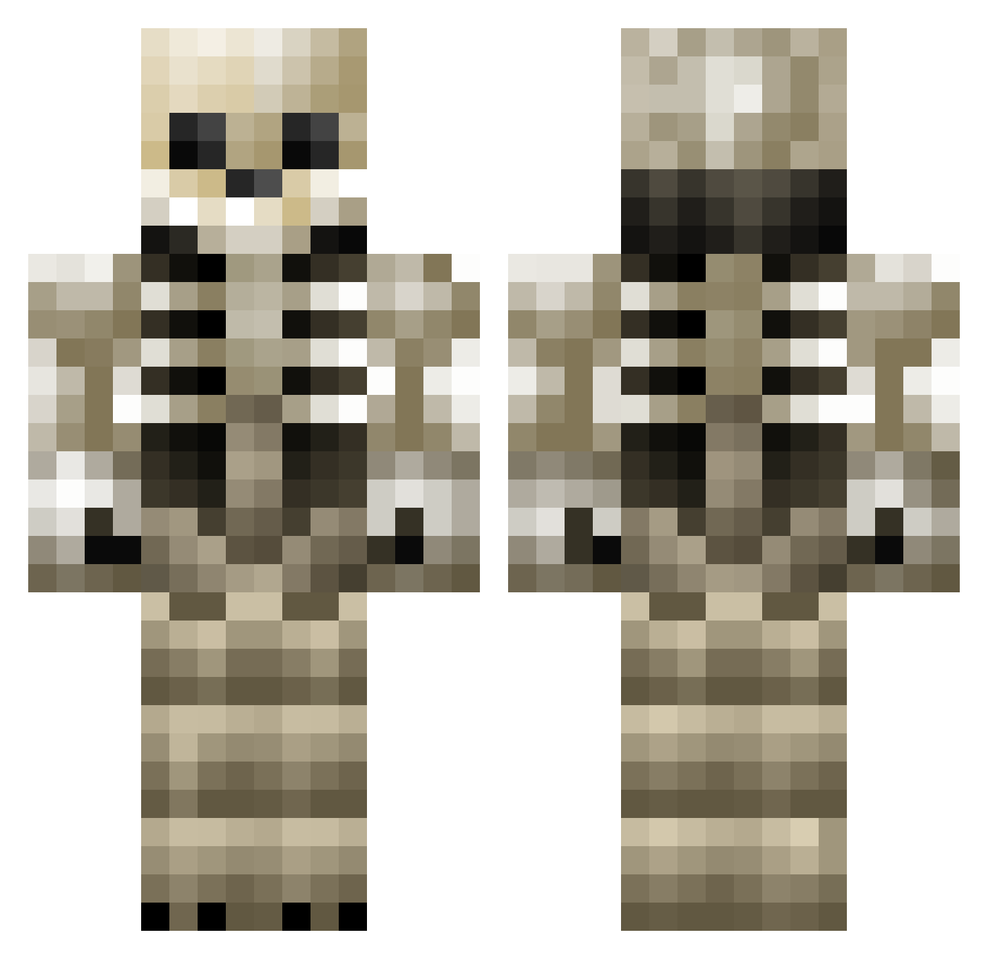 Lil_Juicer Minecraft skin, front and back view