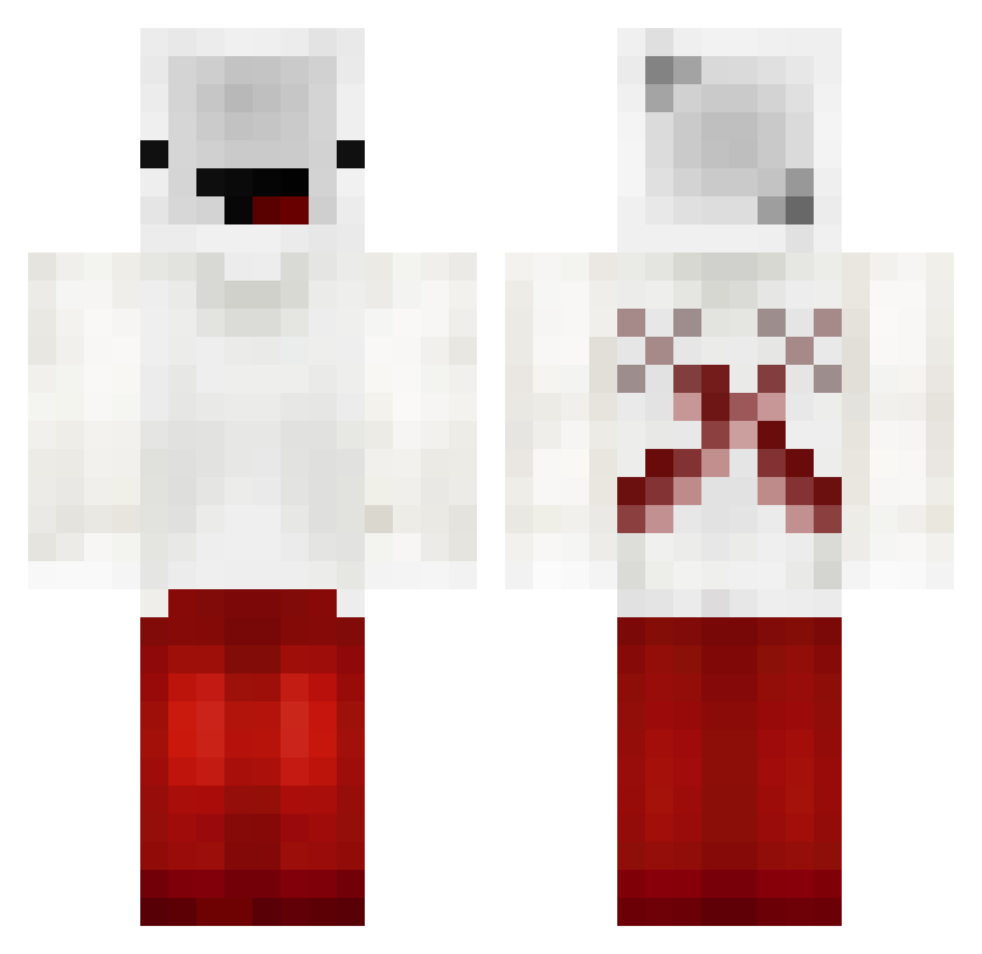 bobthedestroyer1 Minecraft skin, front and back view