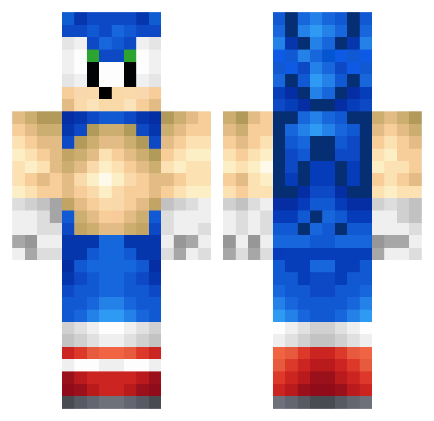 SuO_ Minecraft skin, front and back view