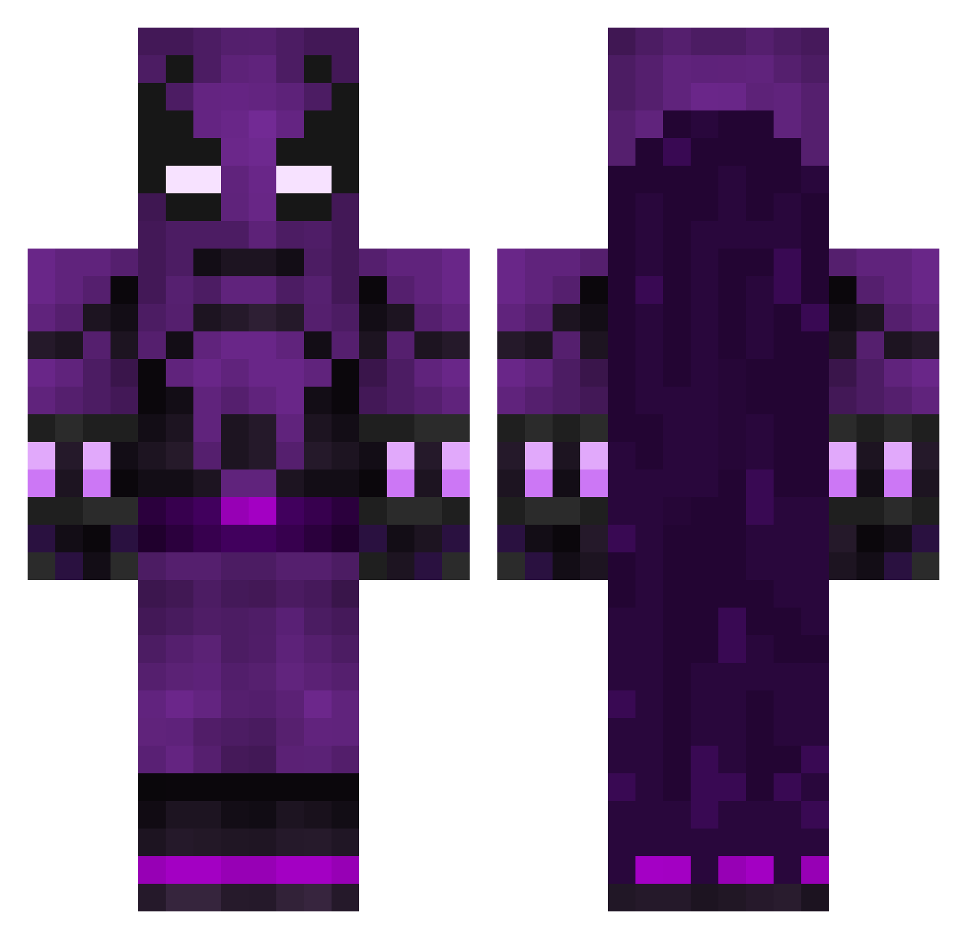 georrgio Minecraft skin, front and back view