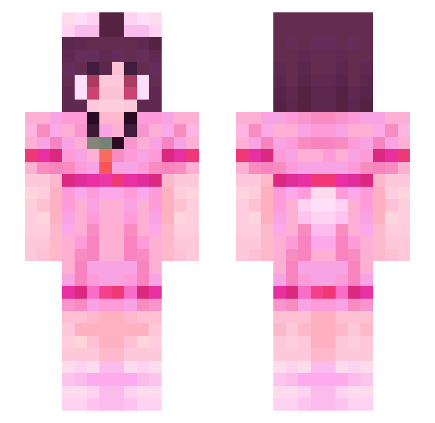 Jiongxian Minecraft skin, front and back view