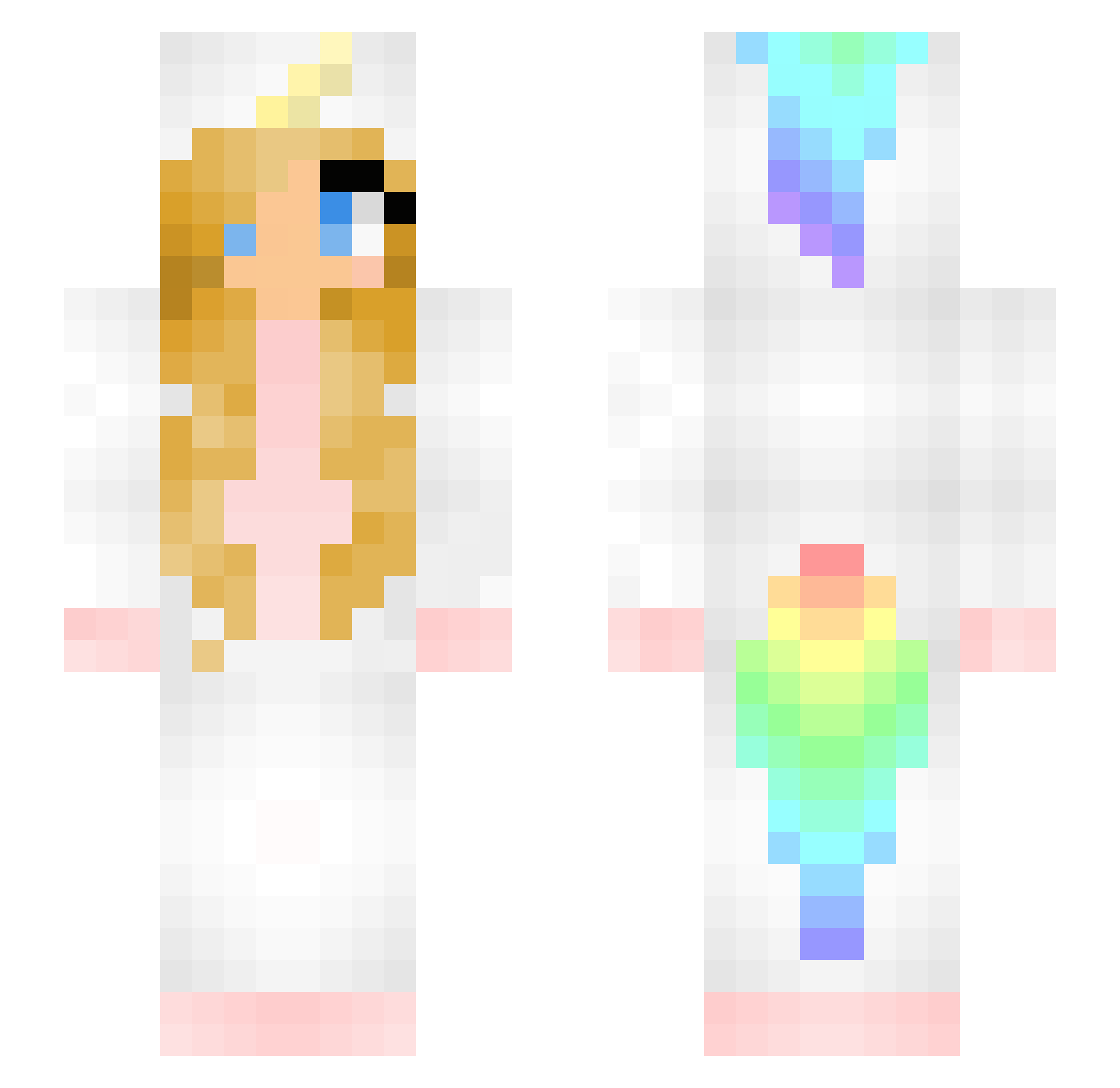 Situlas Minecraft skin, front and back view