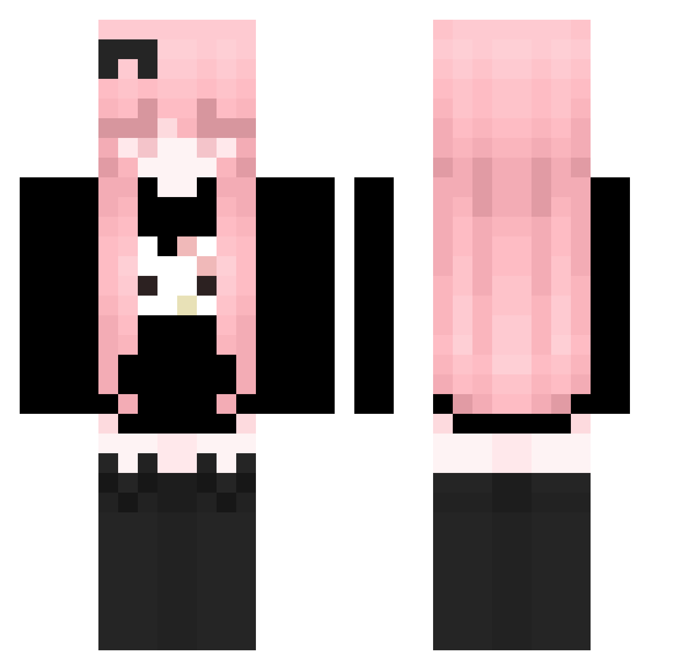 sunny0617lol Minecraft skin, front and back view
