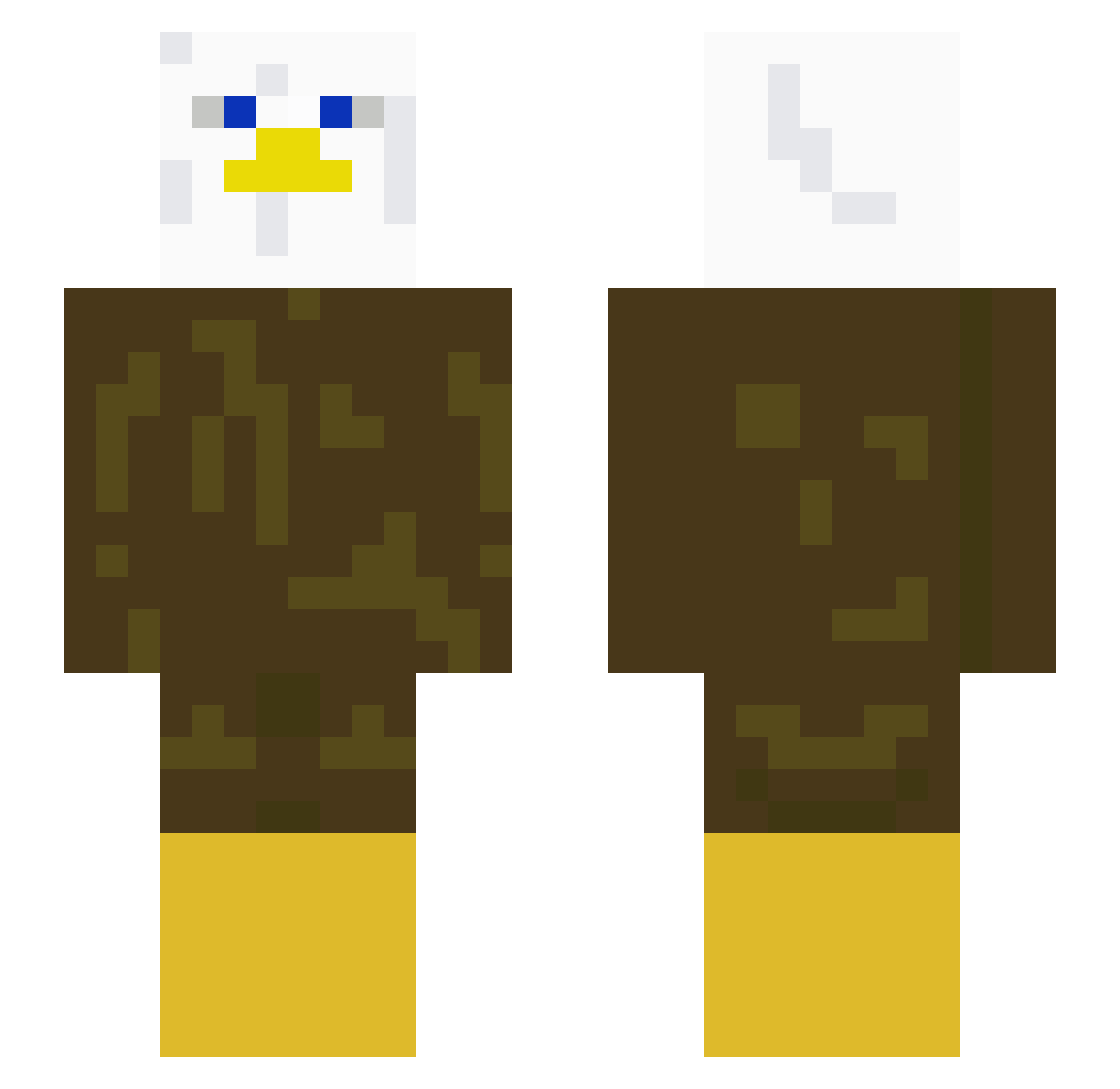 SAKOOR1 Minecraft skin, front and back view