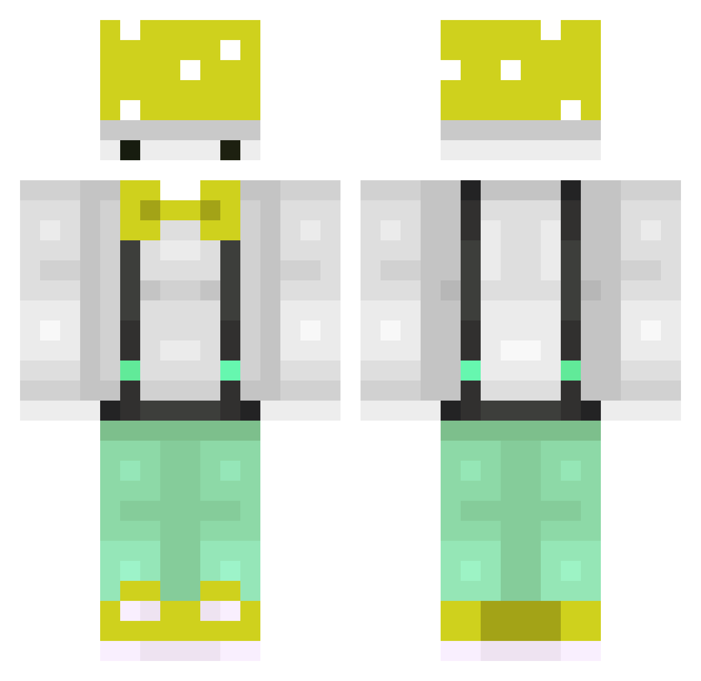 Laggyfart1 Minecraft skin, front and back view