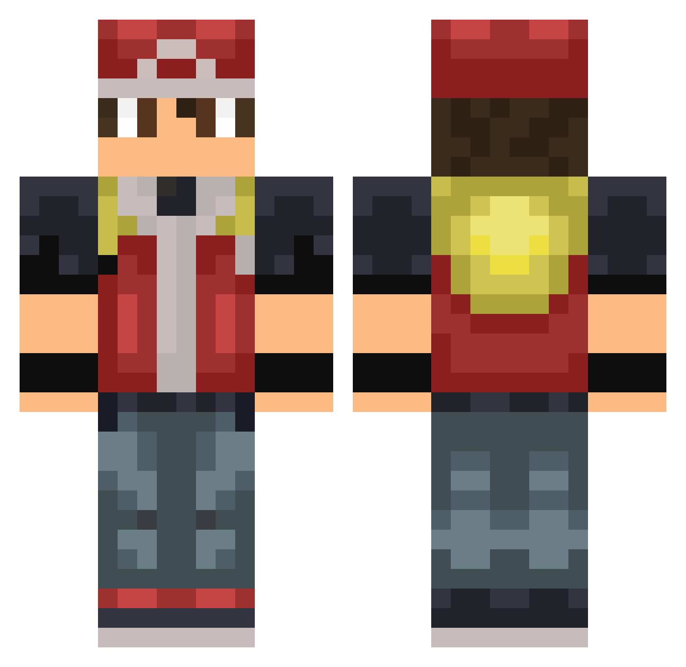 SlwMiloG Minecraft skin, front and back view