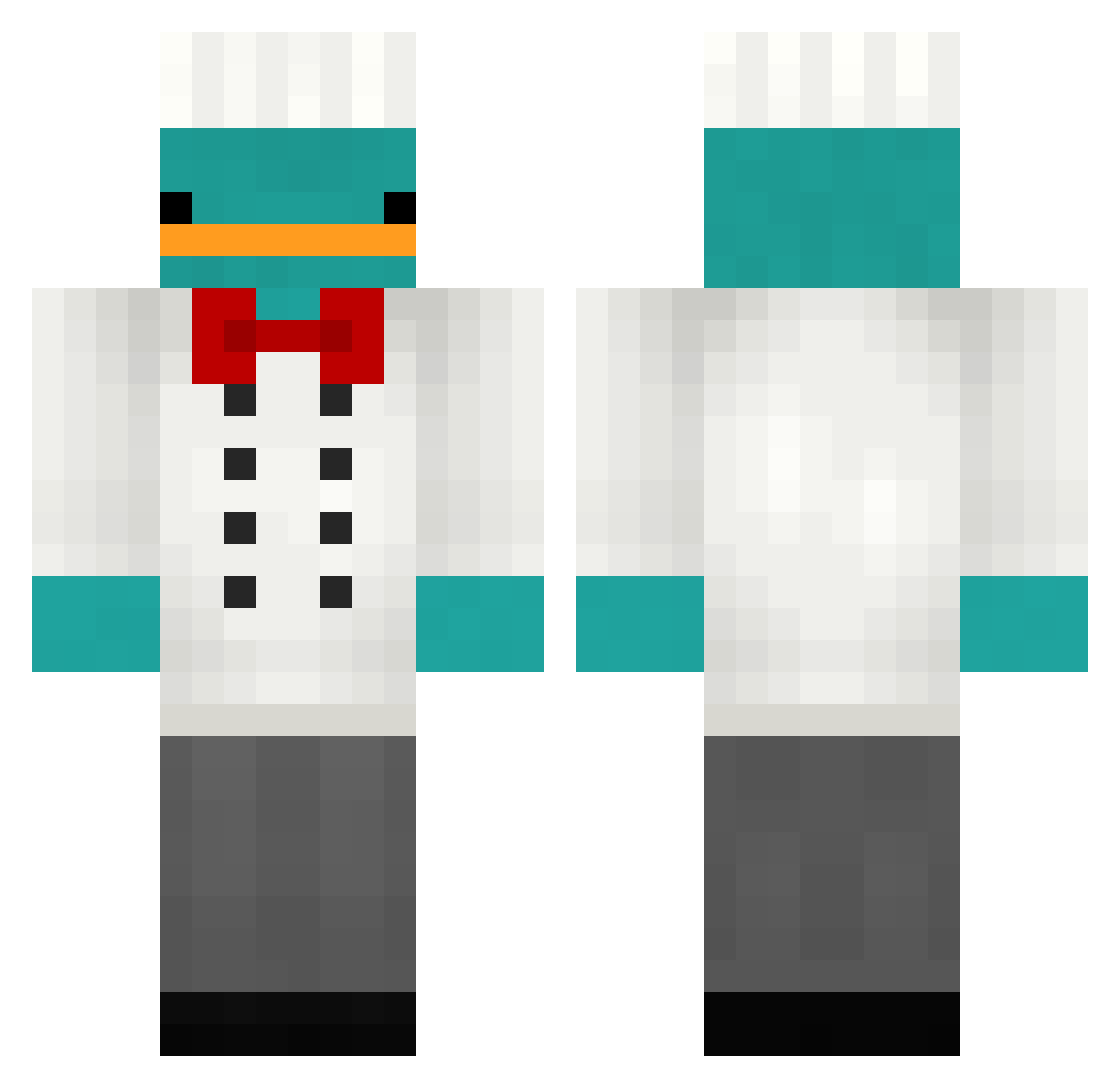 Ser_RKelly Minecraft skin, front and back view