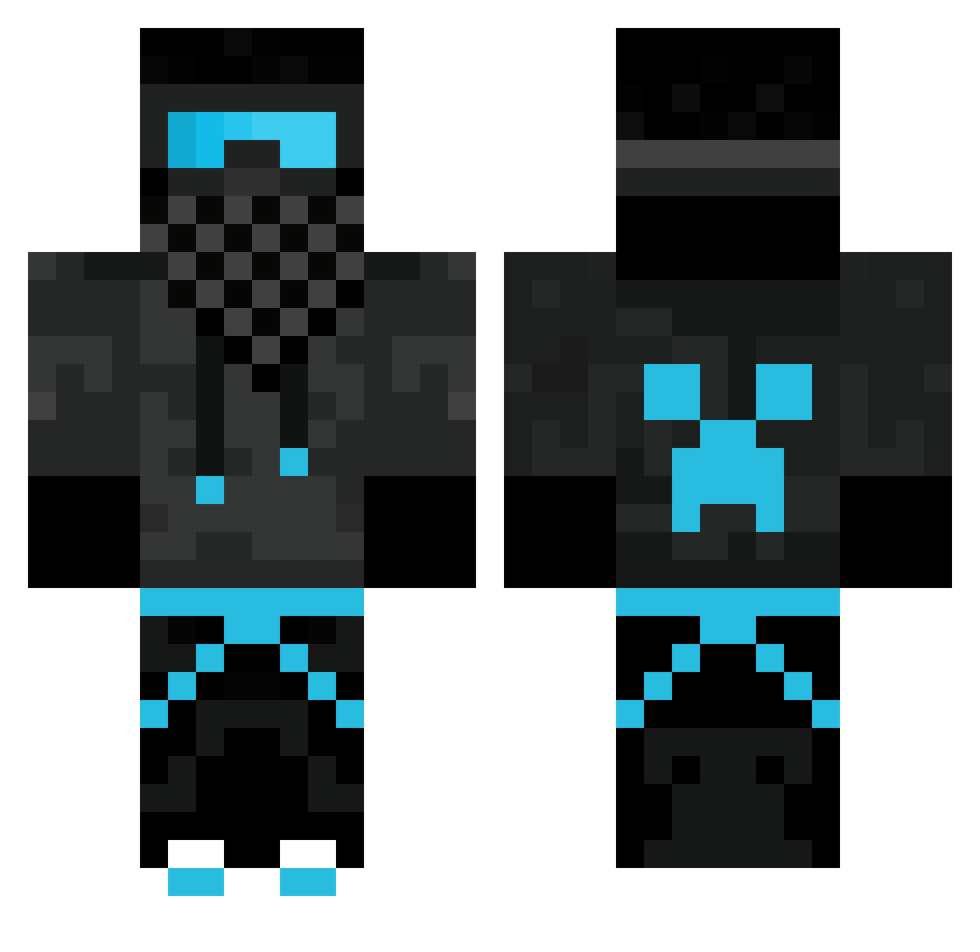 thebestking7 Minecraft skin, front and back view