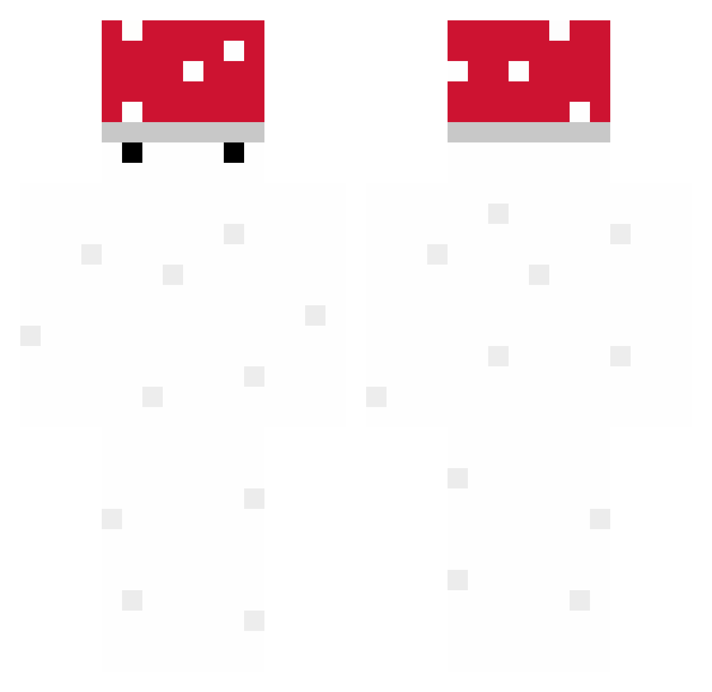 JuiceBoxGaming Minecraft skin, front and back view