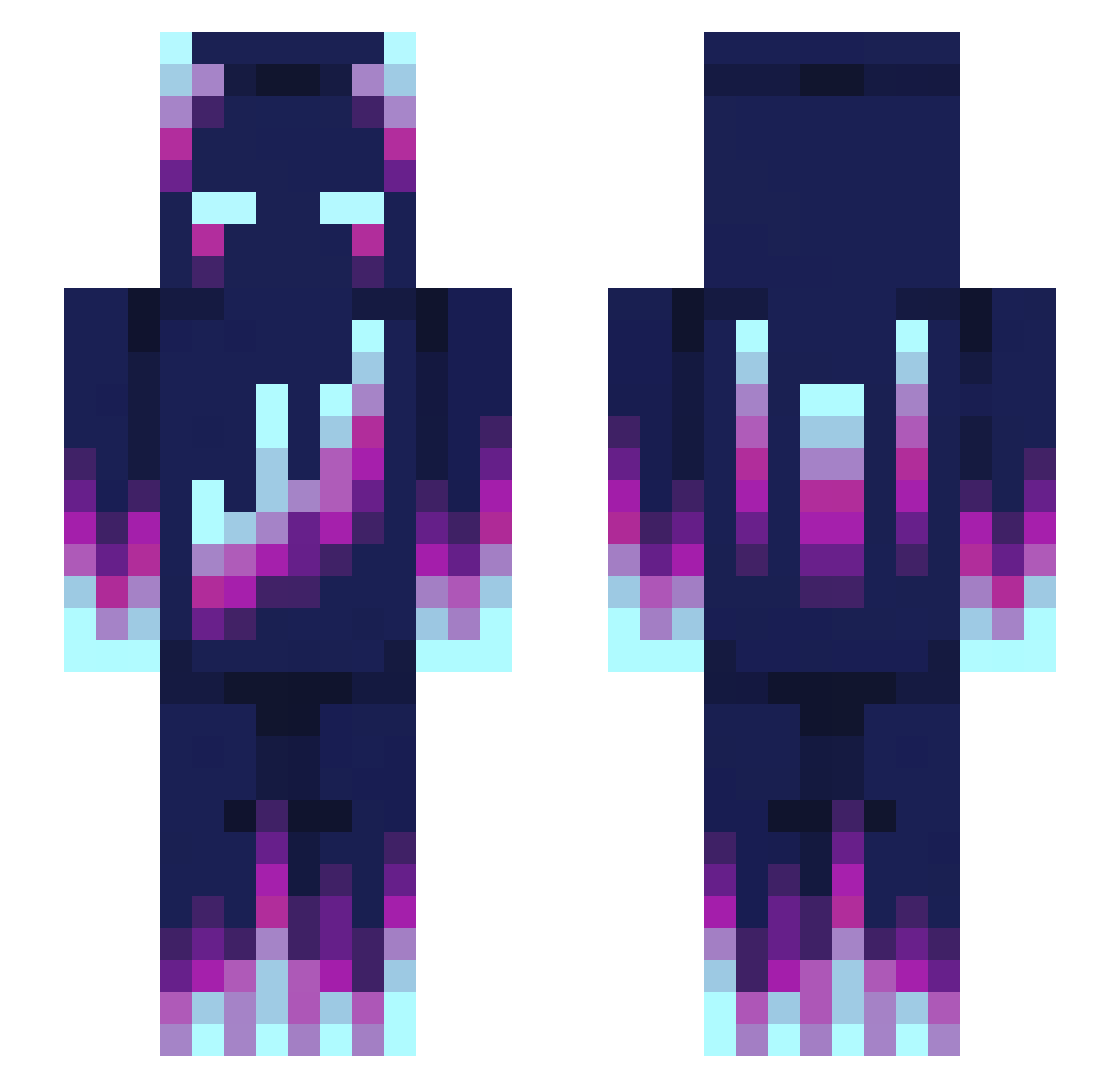 Medo_the_King Minecraft skin, front and back view