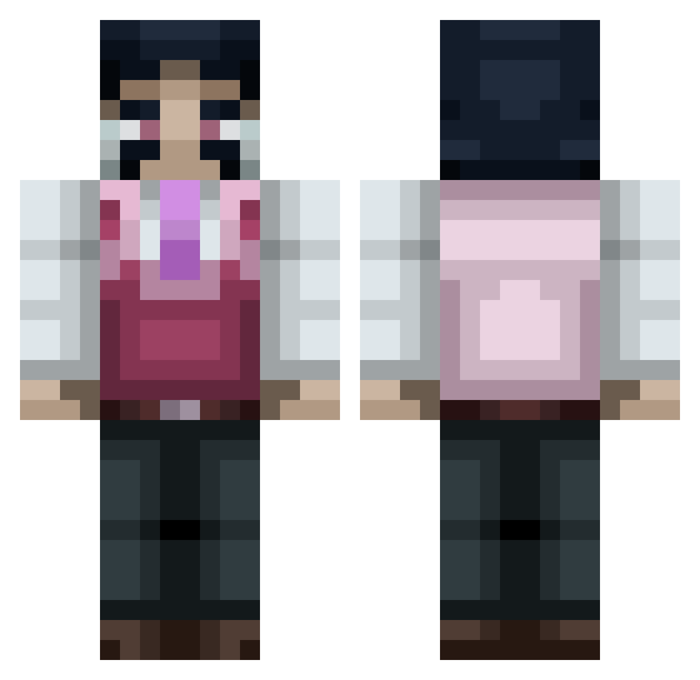 GoAheadMrJoestur Minecraft skin, front and back view