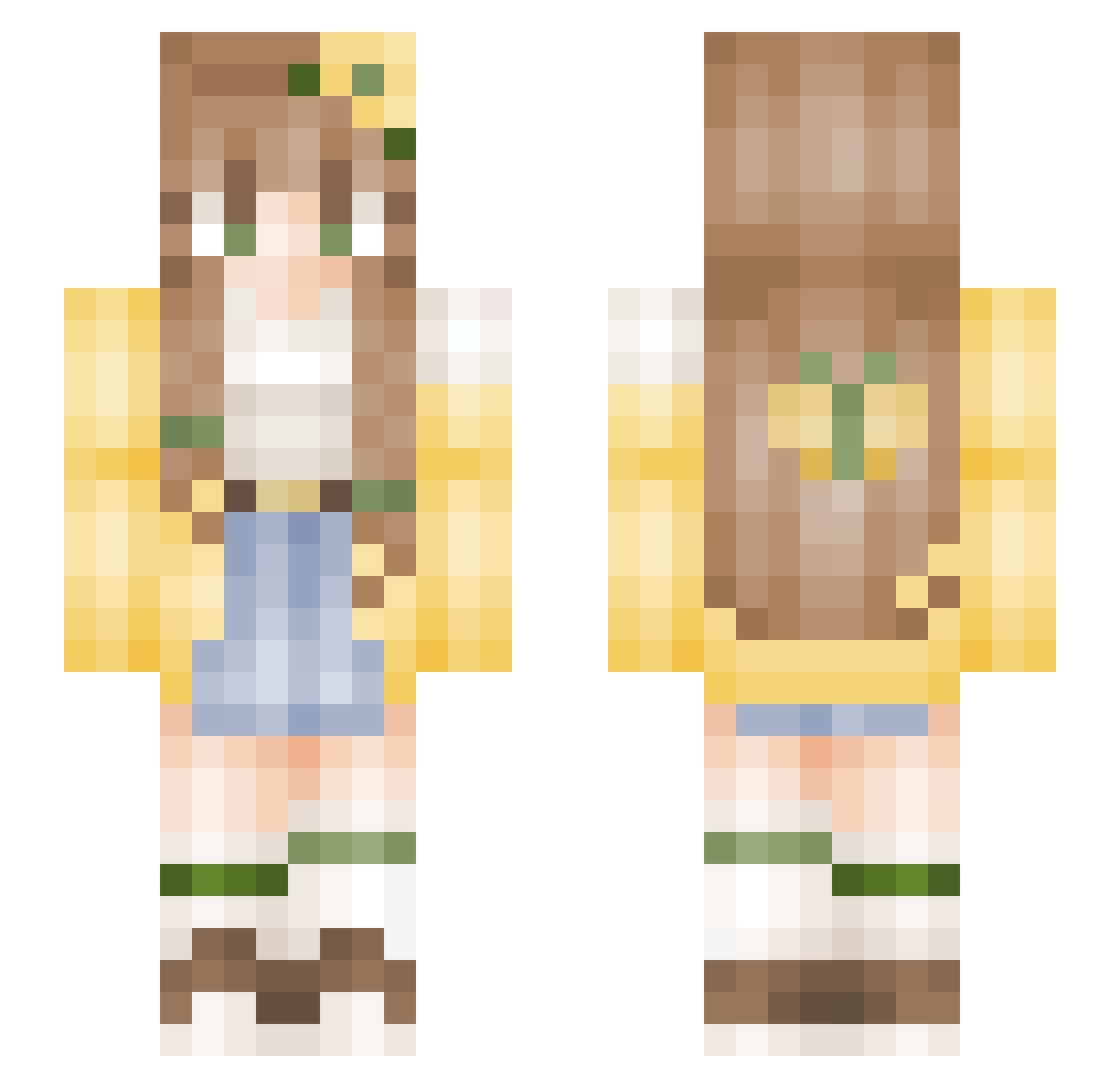 laurita967 Minecraft skin, front and back view