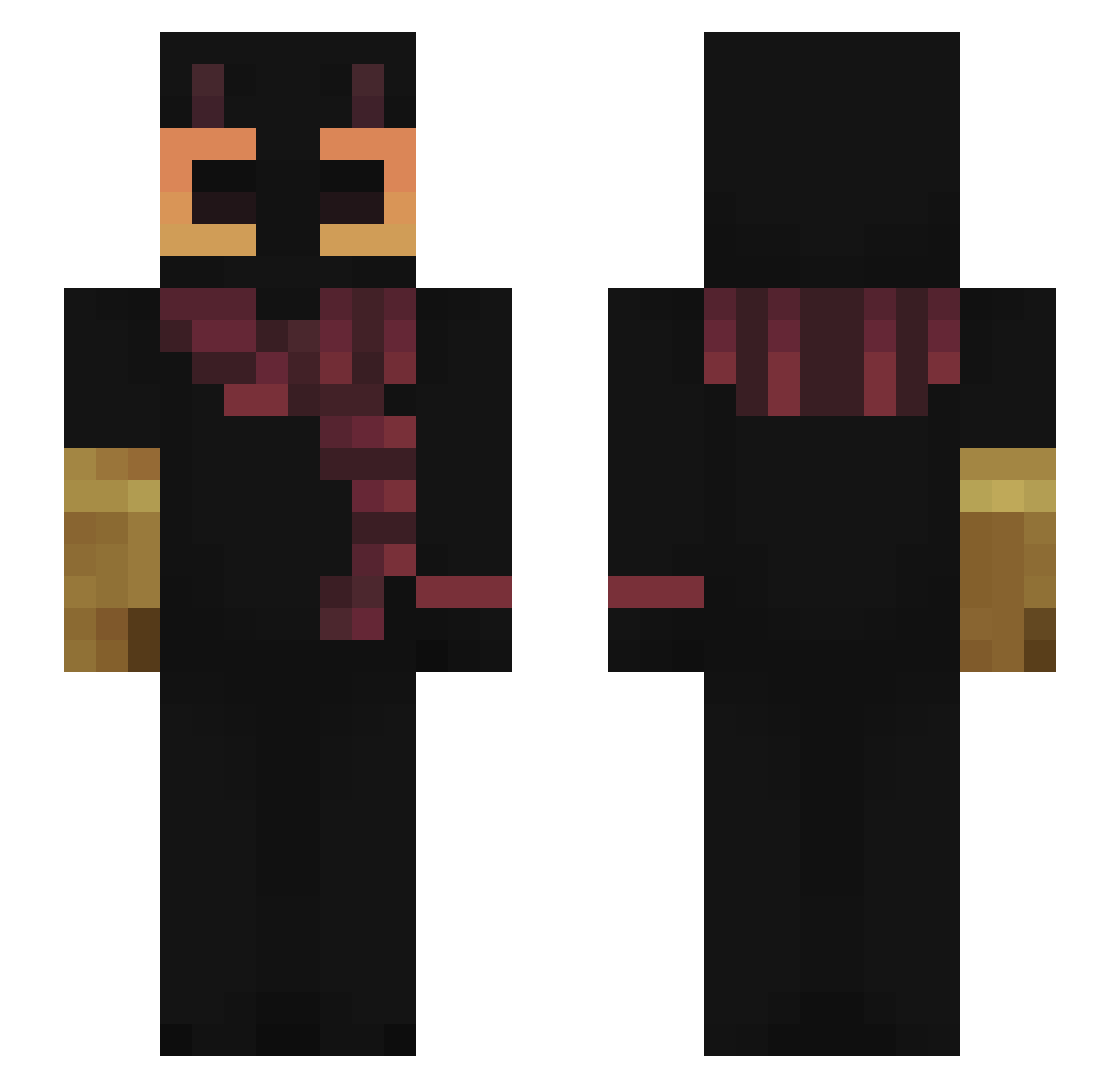 Nagasi10 Minecraft skin, front and back view
