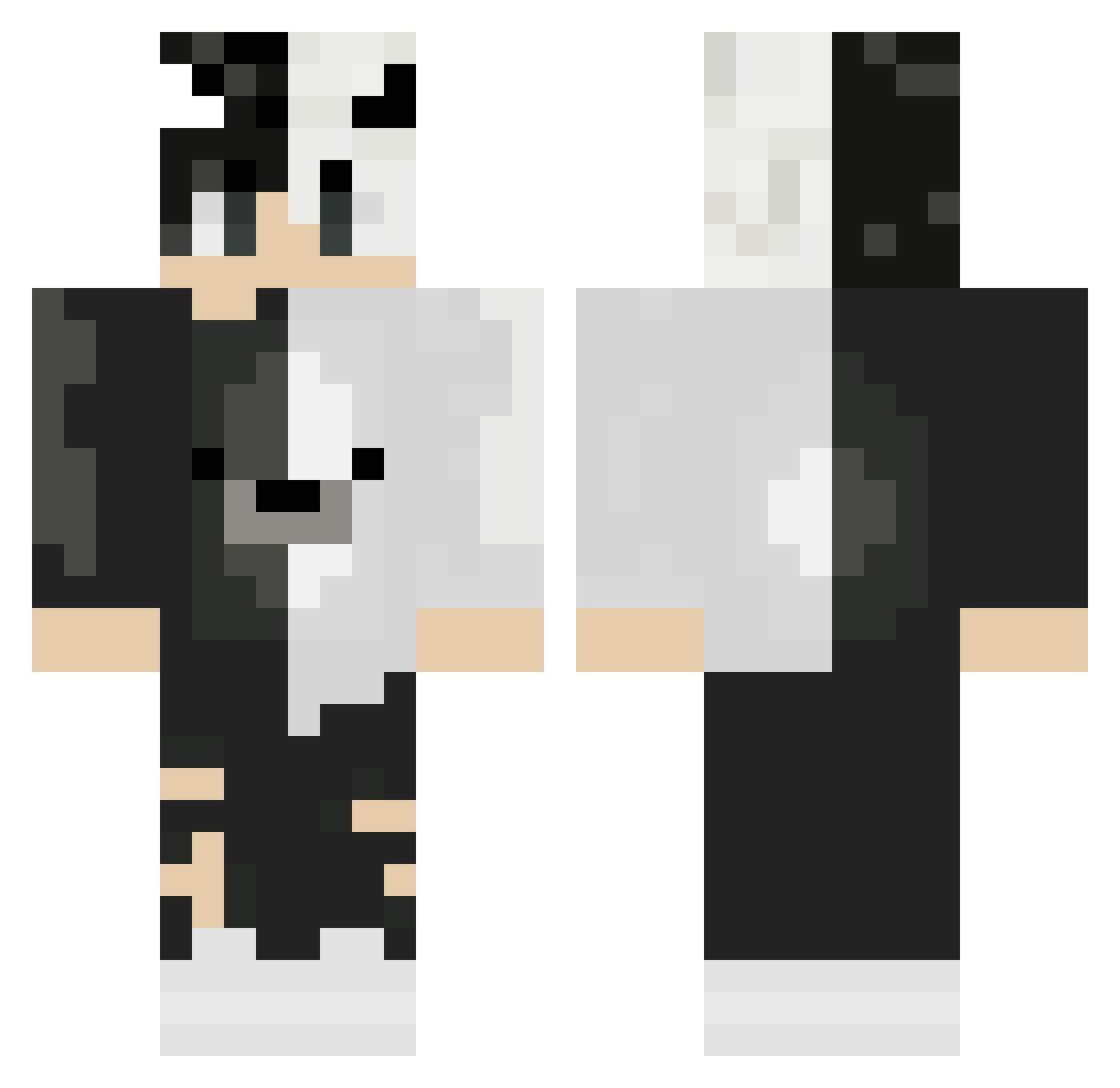Huuk_ Minecraft skin, front and back view