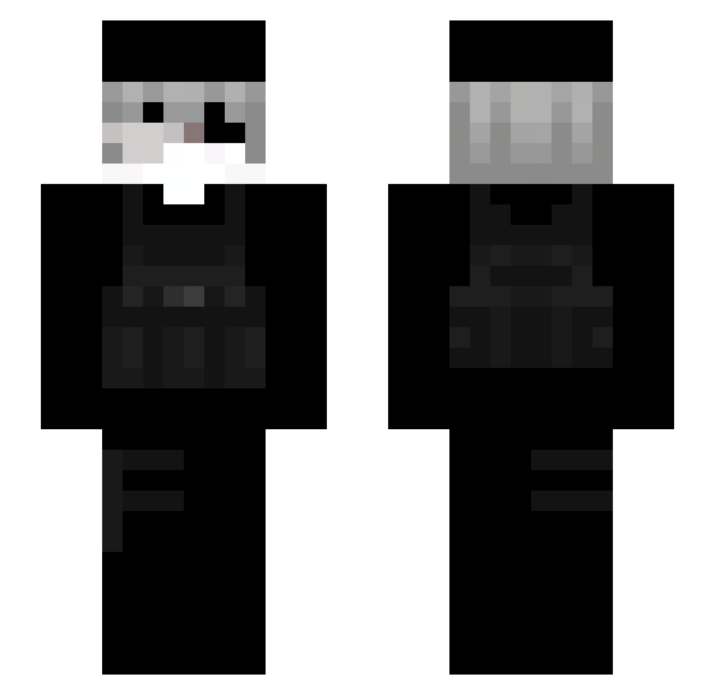 CHORAPROVILONZ Minecraft skin, front and back view