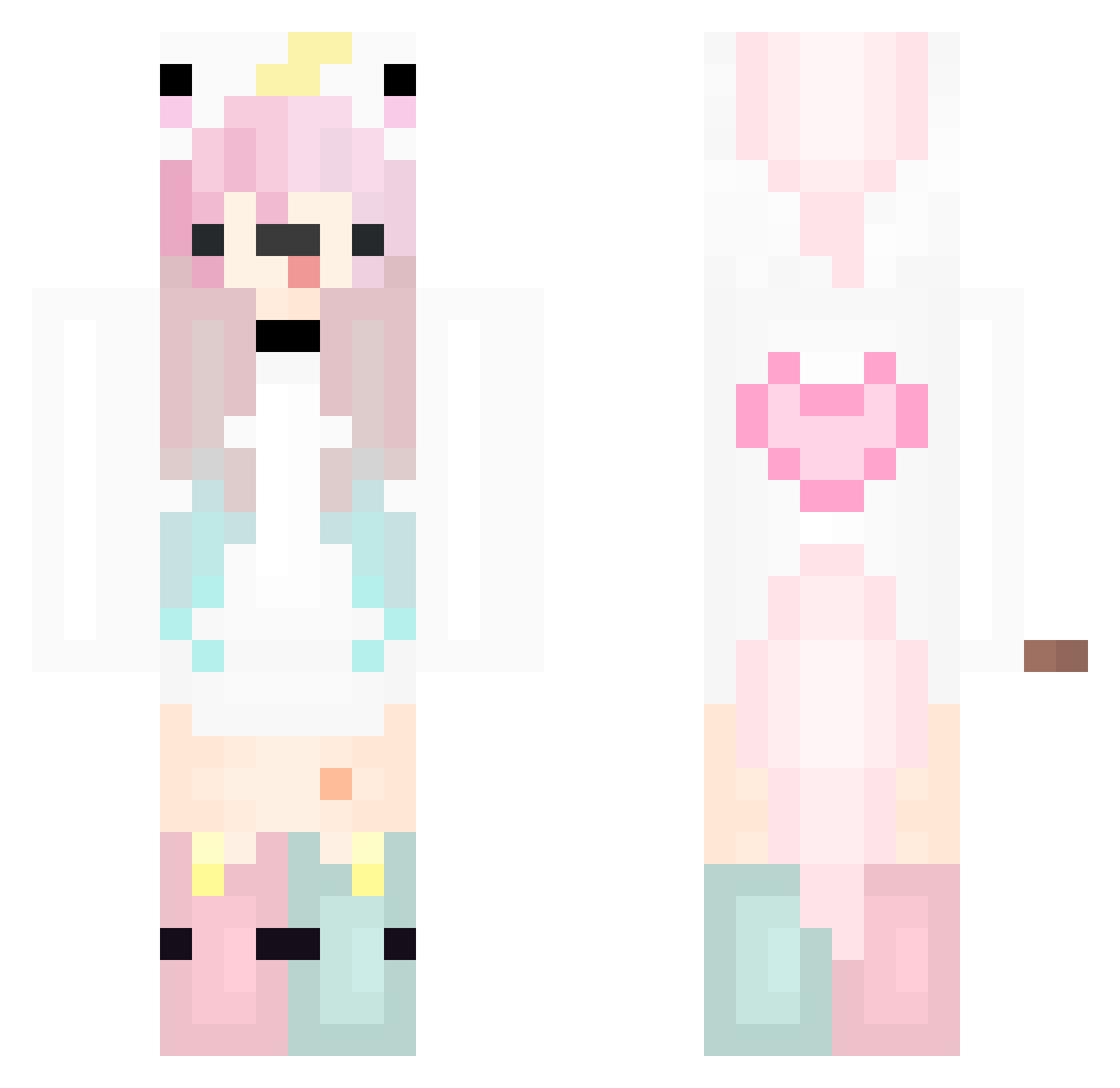 Ama_2525 Minecraft skin, front and back view