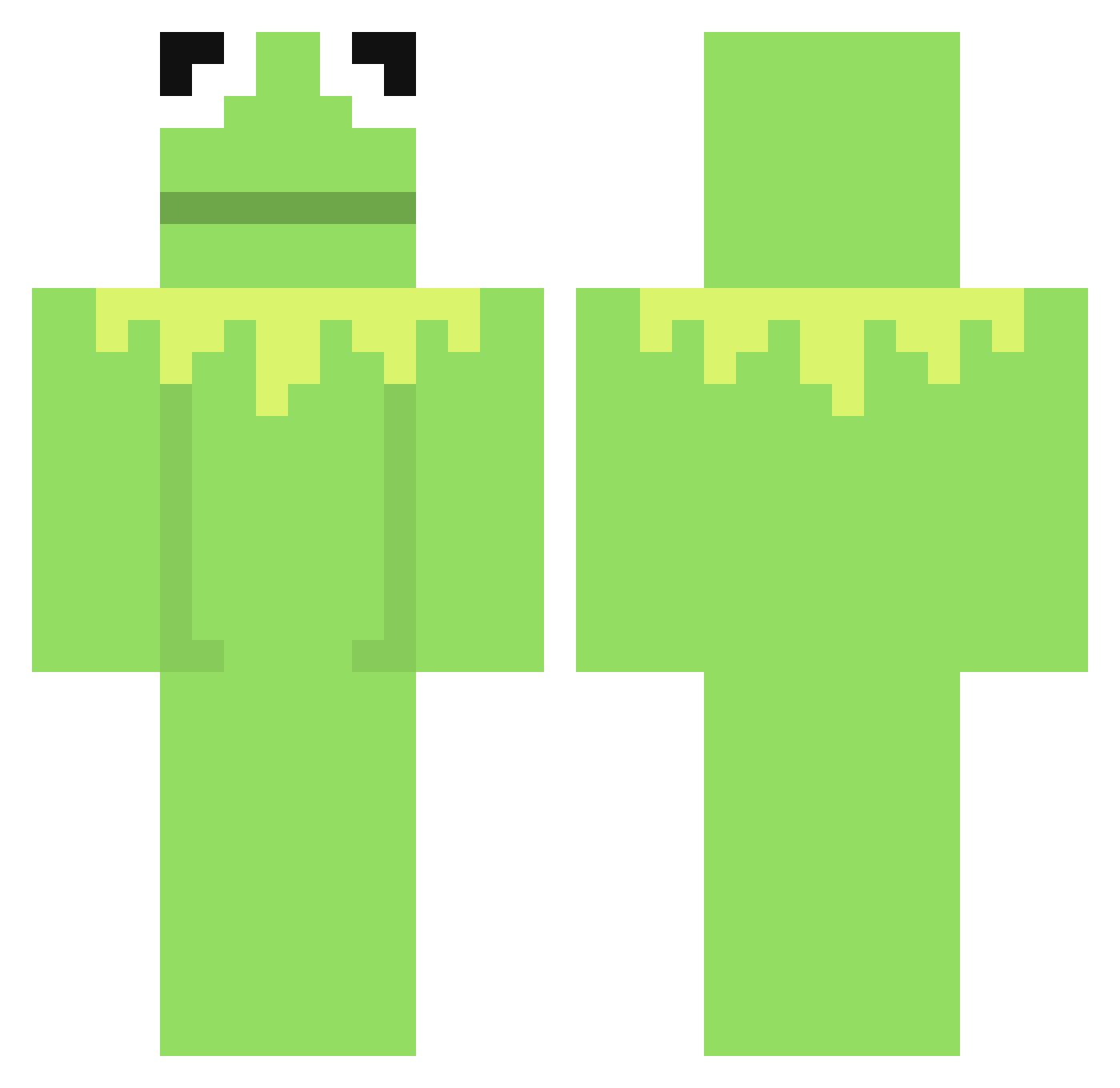 HopsIsCool Minecraft skin, front and back view