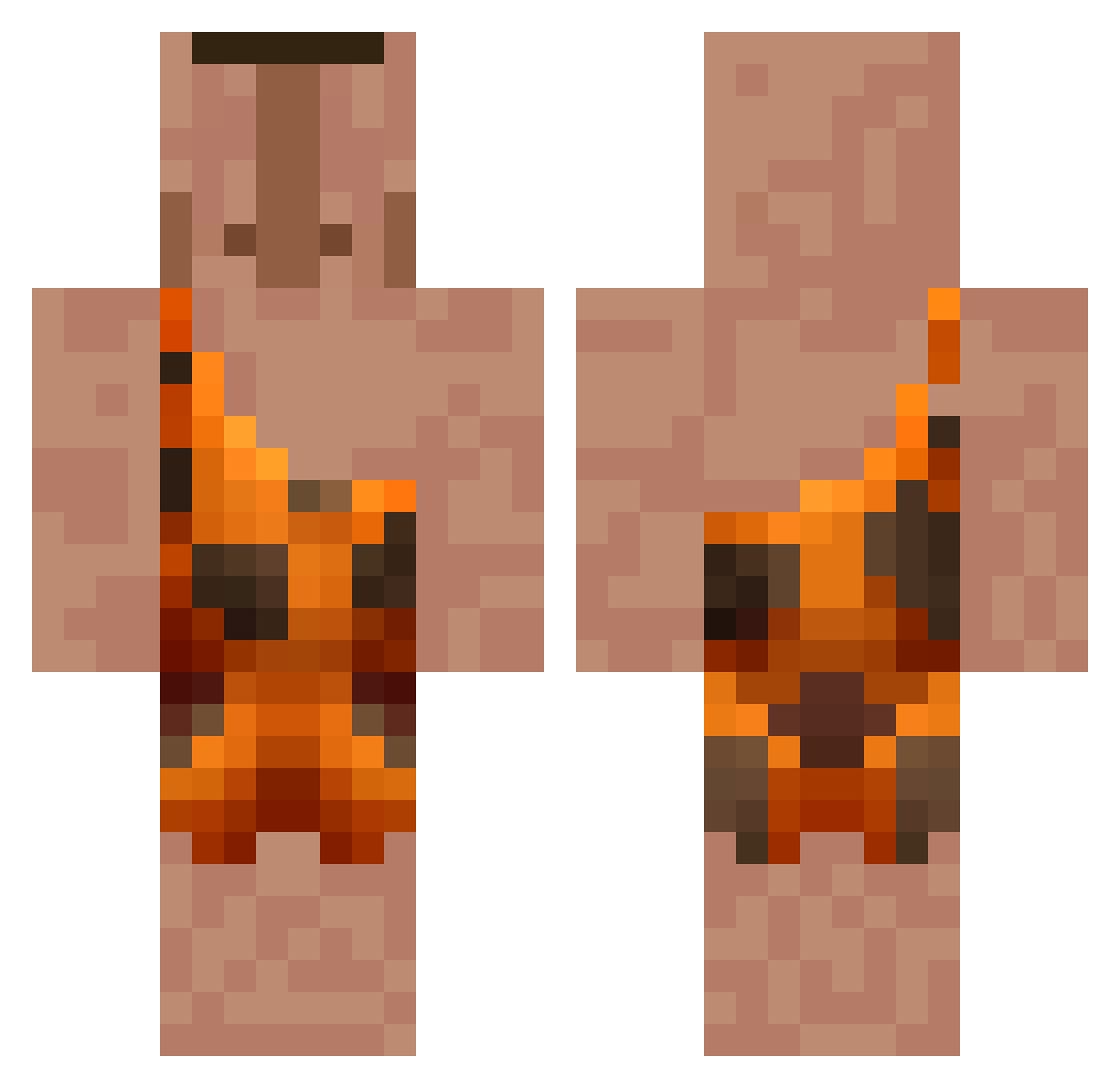 BigManBoss_ Minecraft skin, front and back view