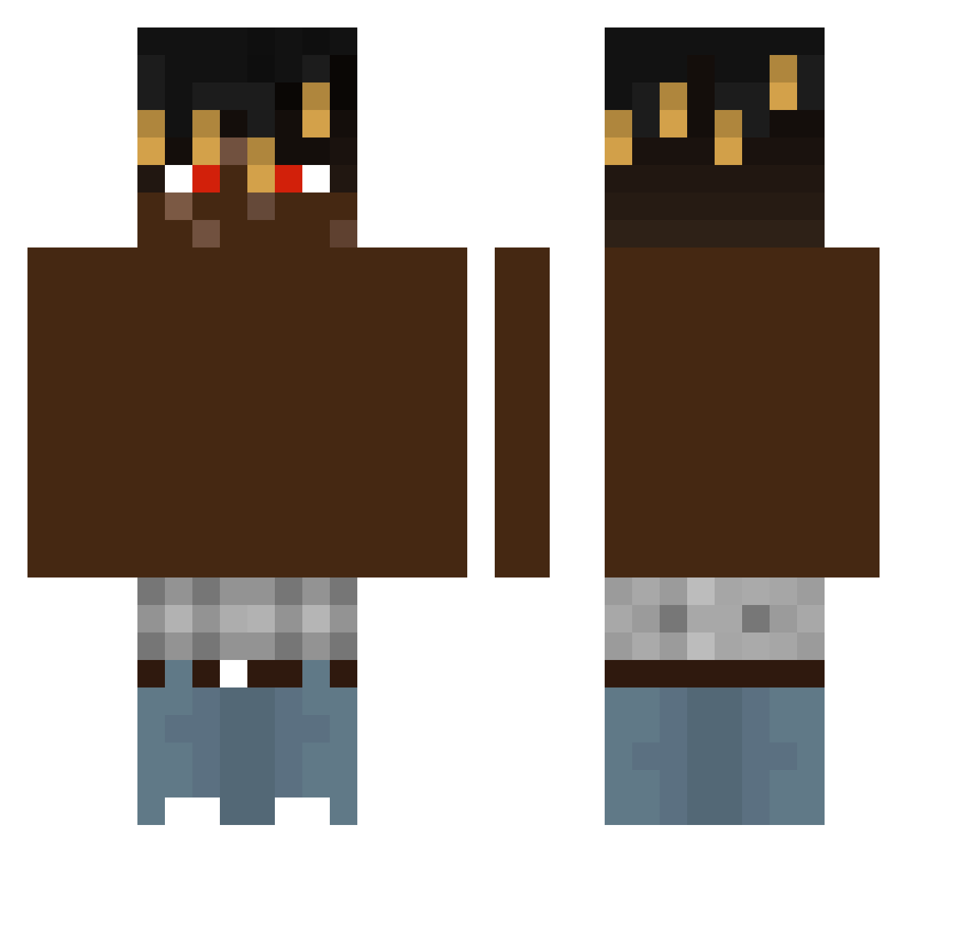 _wygrana_ Minecraft skin, front and back view