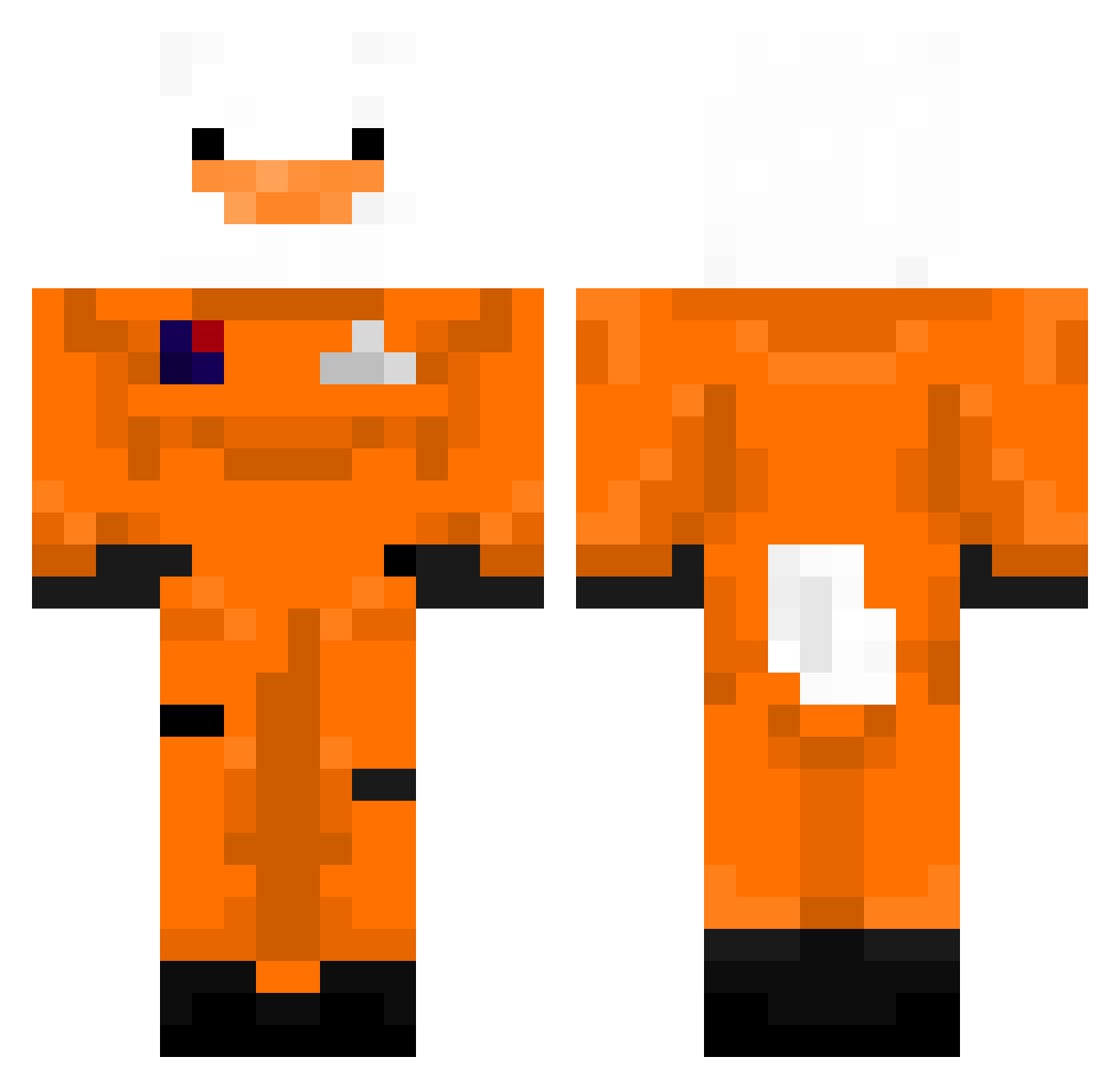 GothicAtari Minecraft skin, front and back view