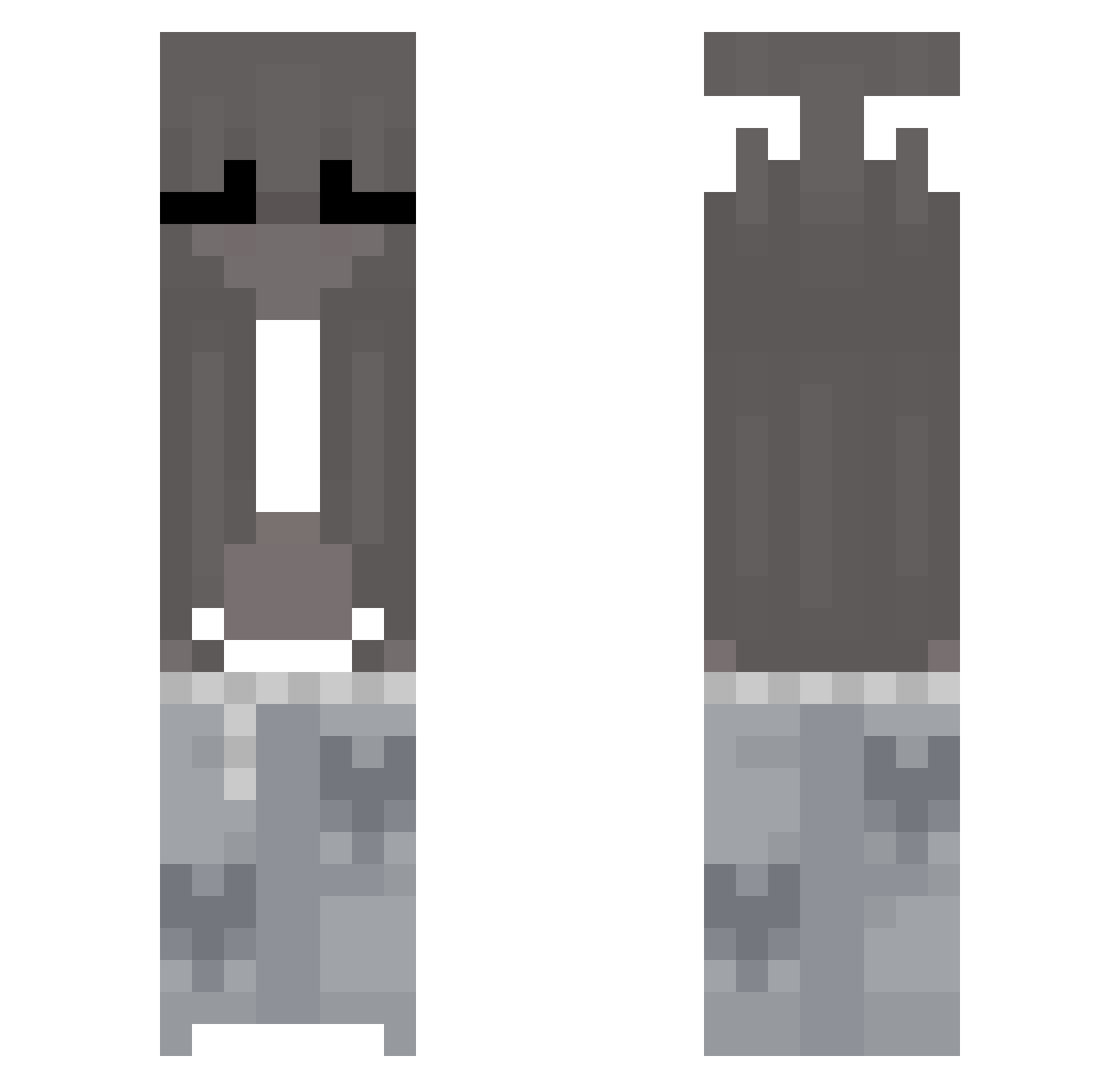 UGonnaLose Minecraft skin, front and back view