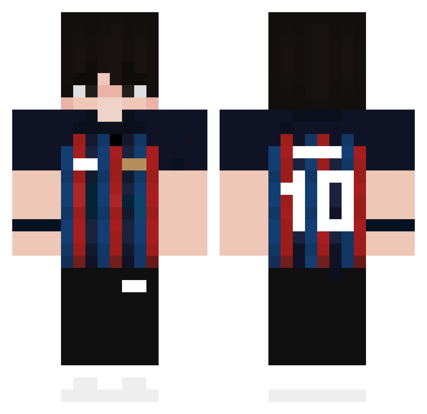 MvPGoDd Minecraft skin, front and back view