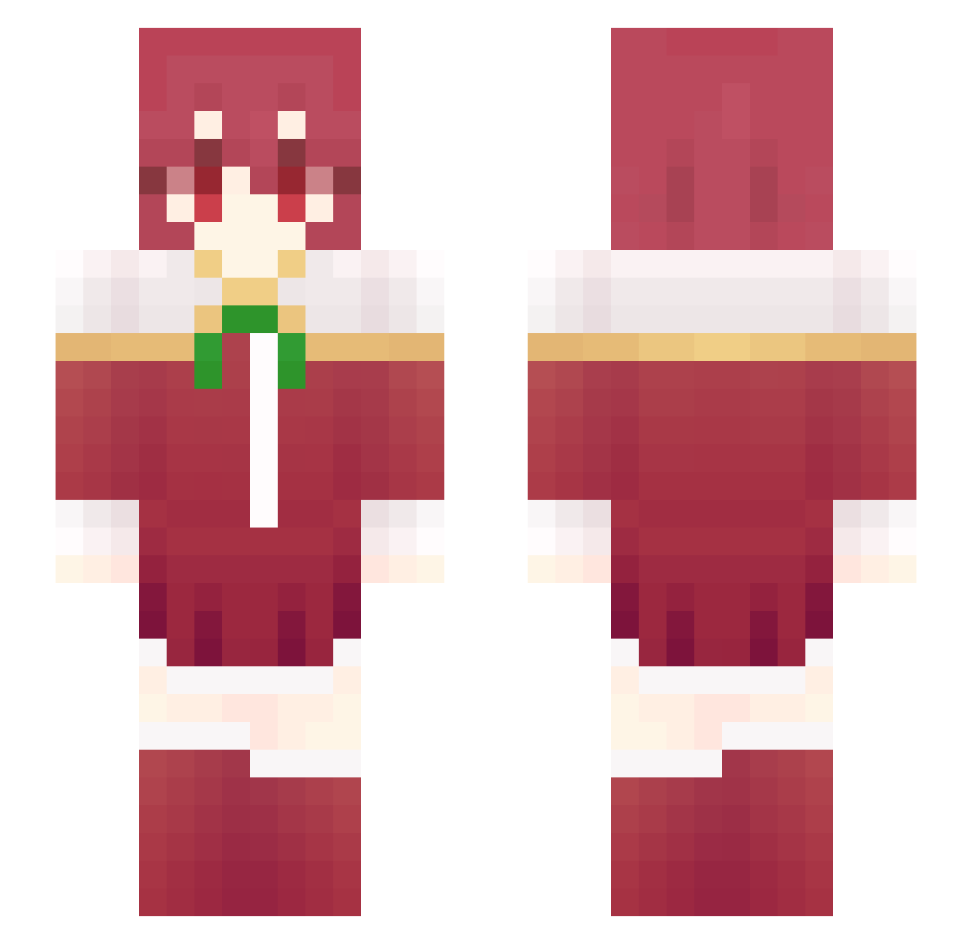 Mikata9 Minecraft skin, front and back view