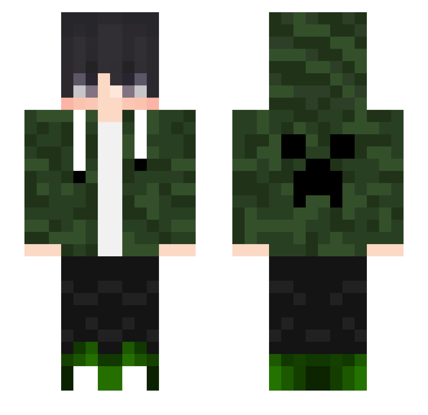 collerlukas Minecraft skin, front and back view