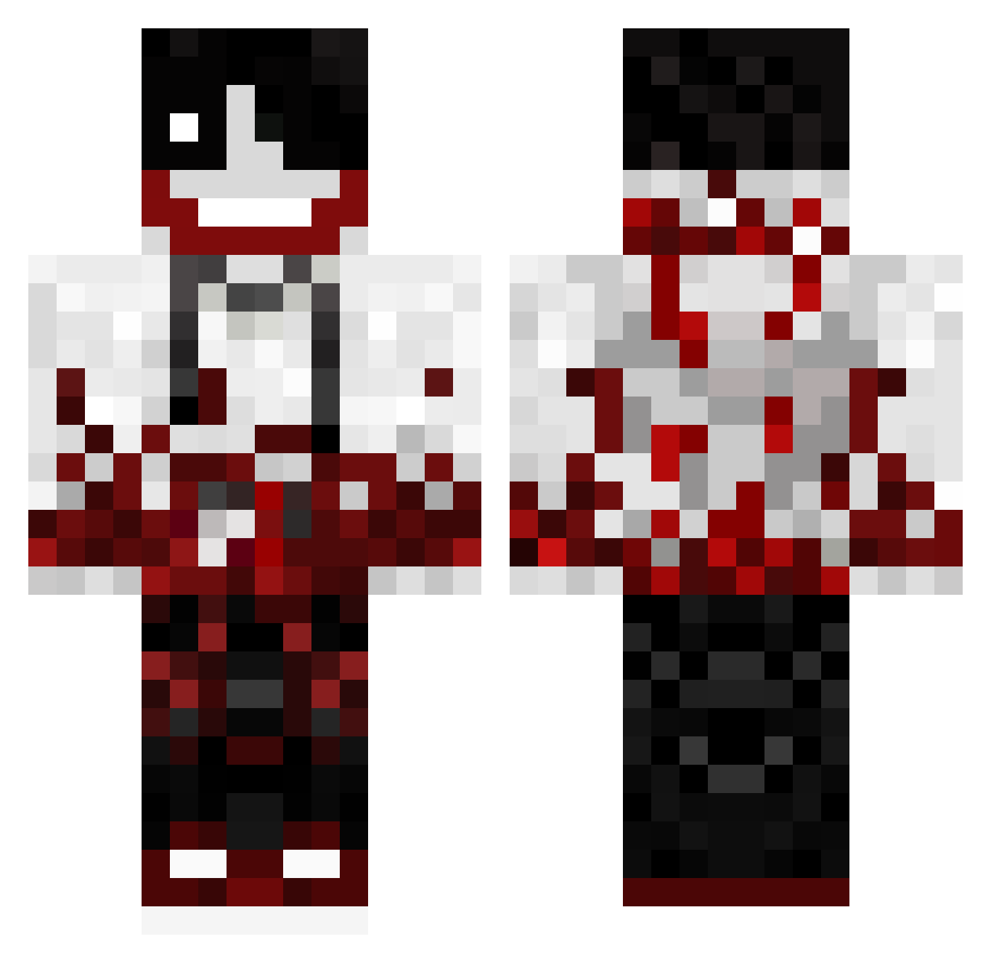 TommyInn1t Minecraft skin, front and back view