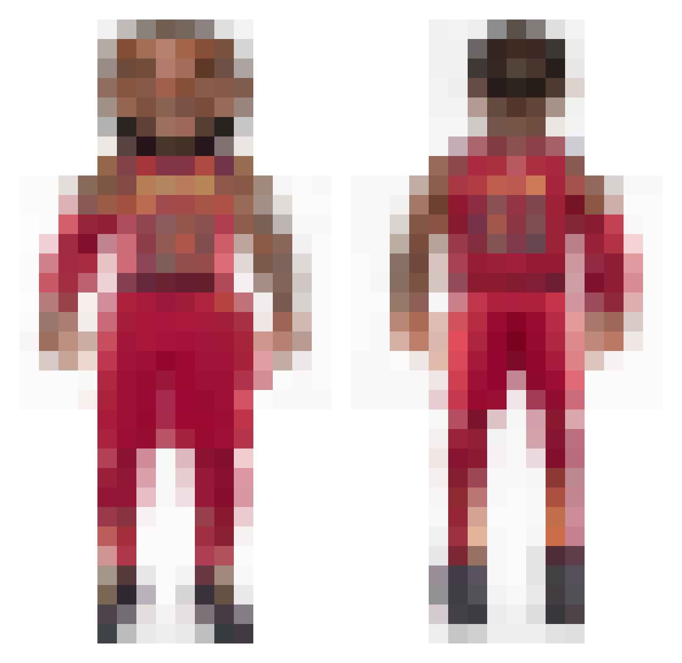 z67l Minecraft skin, front and back view