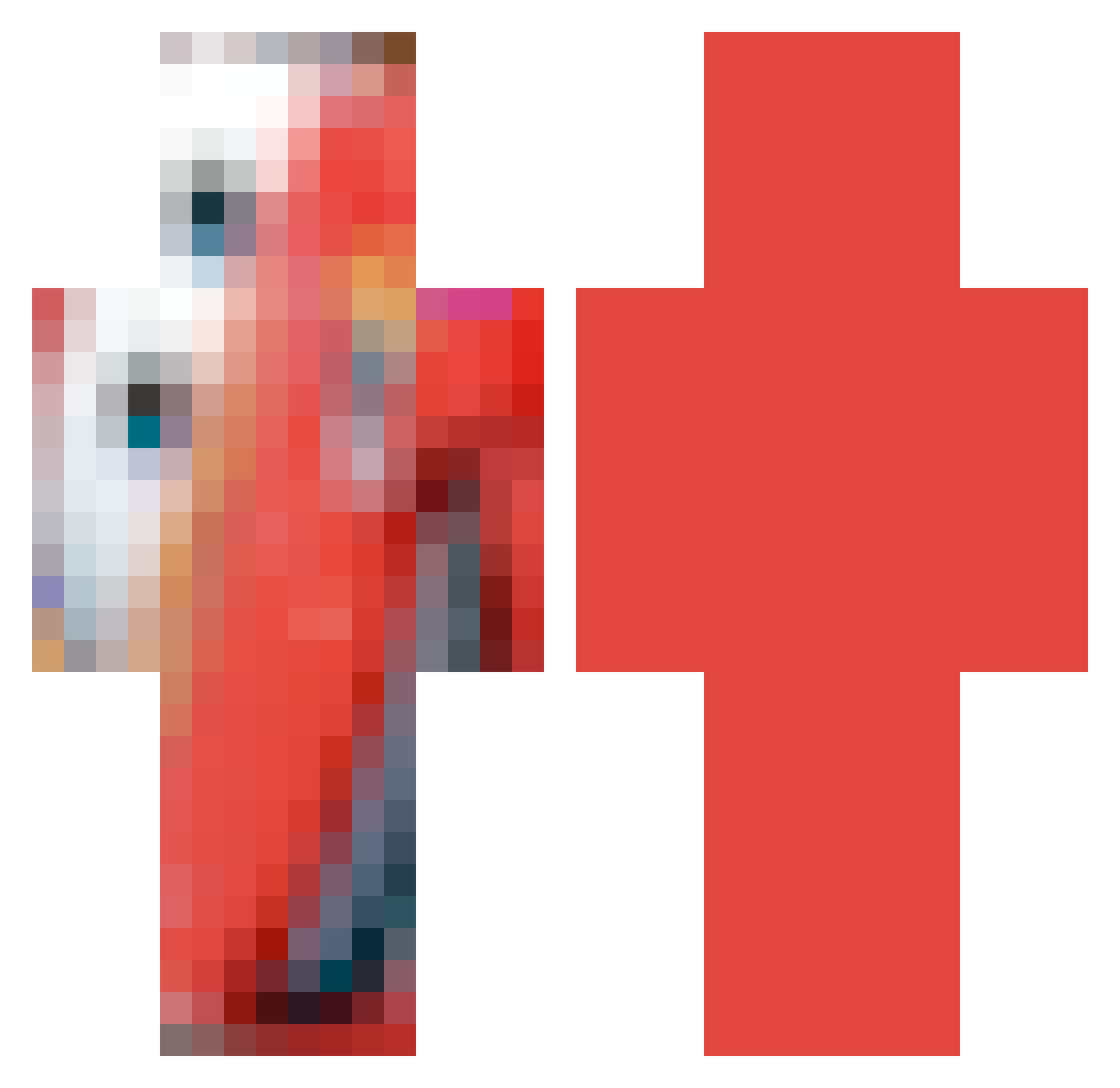 oduckss Minecraft skin, front and back view