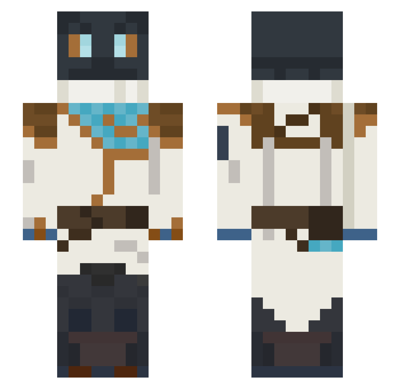 NoIuiz_ Minecraft skin, front and back view
