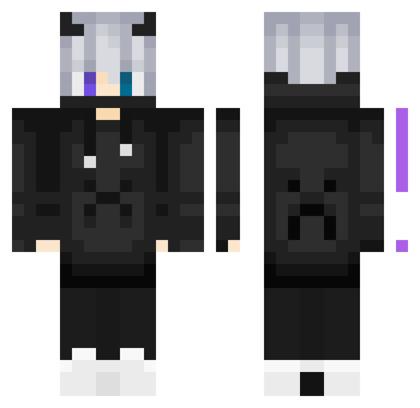 PoInT_764 Minecraft skin, front and back view