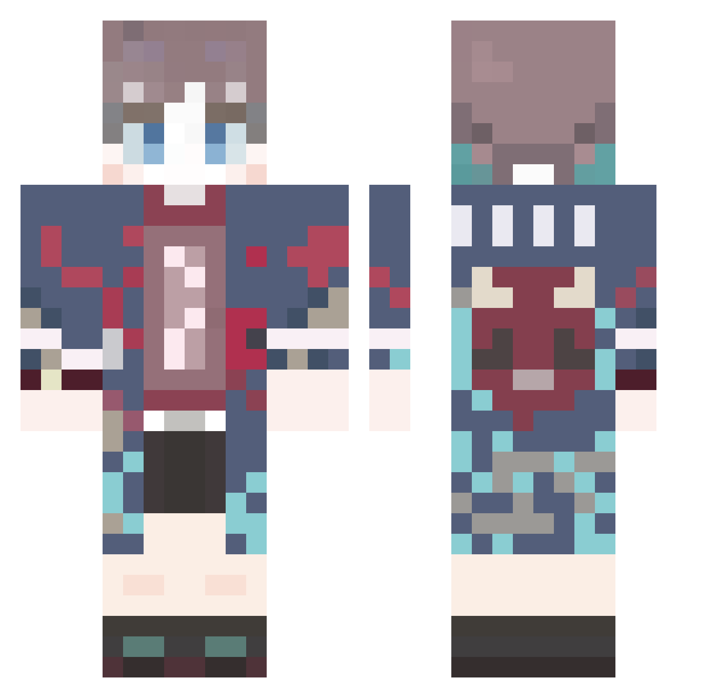 Marian_owo Minecraft skin, front and back view