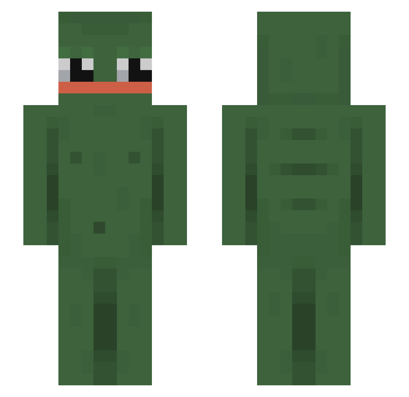 felliOnFire Minecraft skin, front and back view