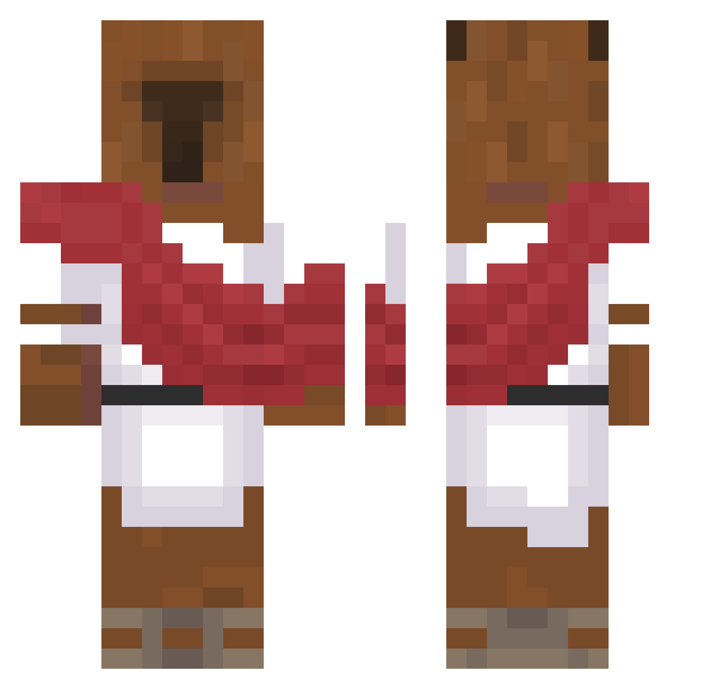 Capybara_God_111 Minecraft skin, front and back view