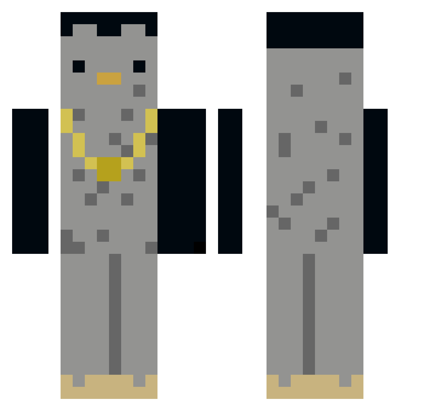 itzmikey_yt67 Minecraft skin, front and back view