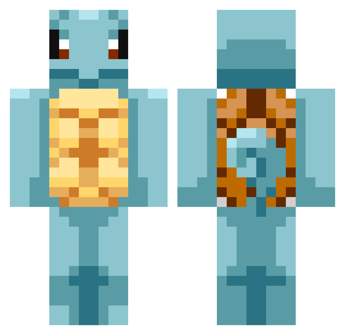 rian0110 Minecraft skin, front and back view