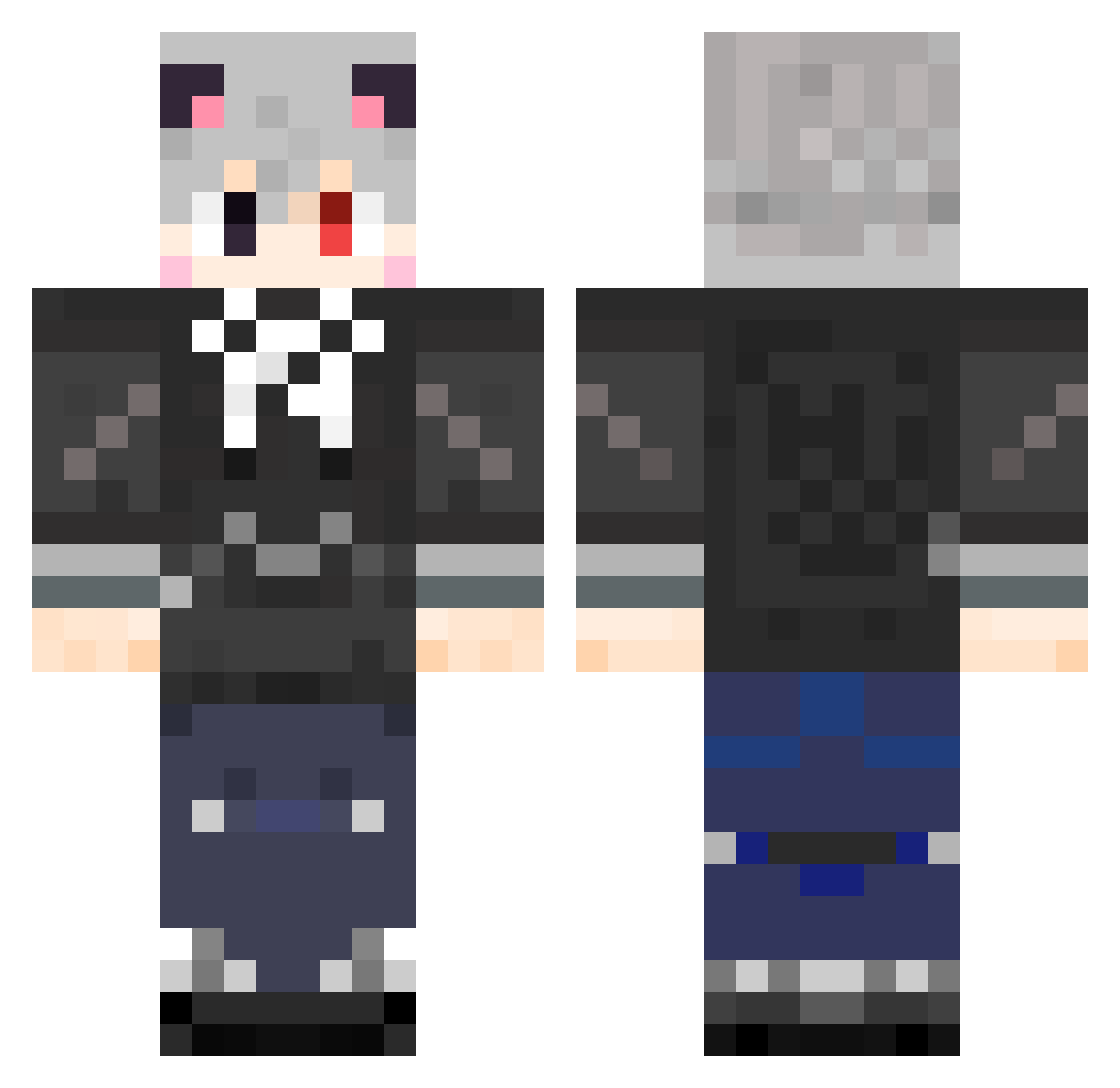 52Chushi Minecraft skin, front and back view
